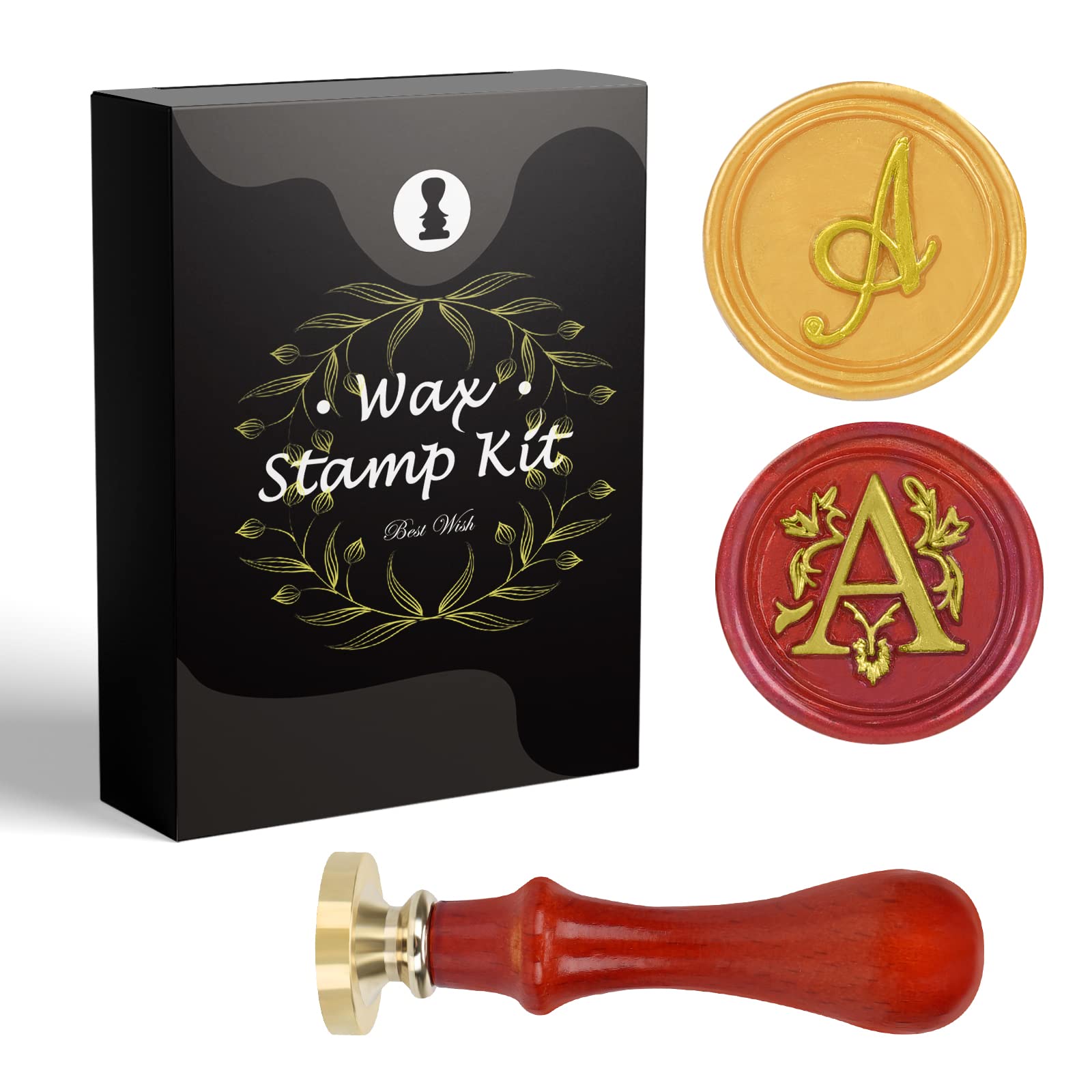 Merry Christmas Wax Seal Stamp KIT , Party Invitation Sealing