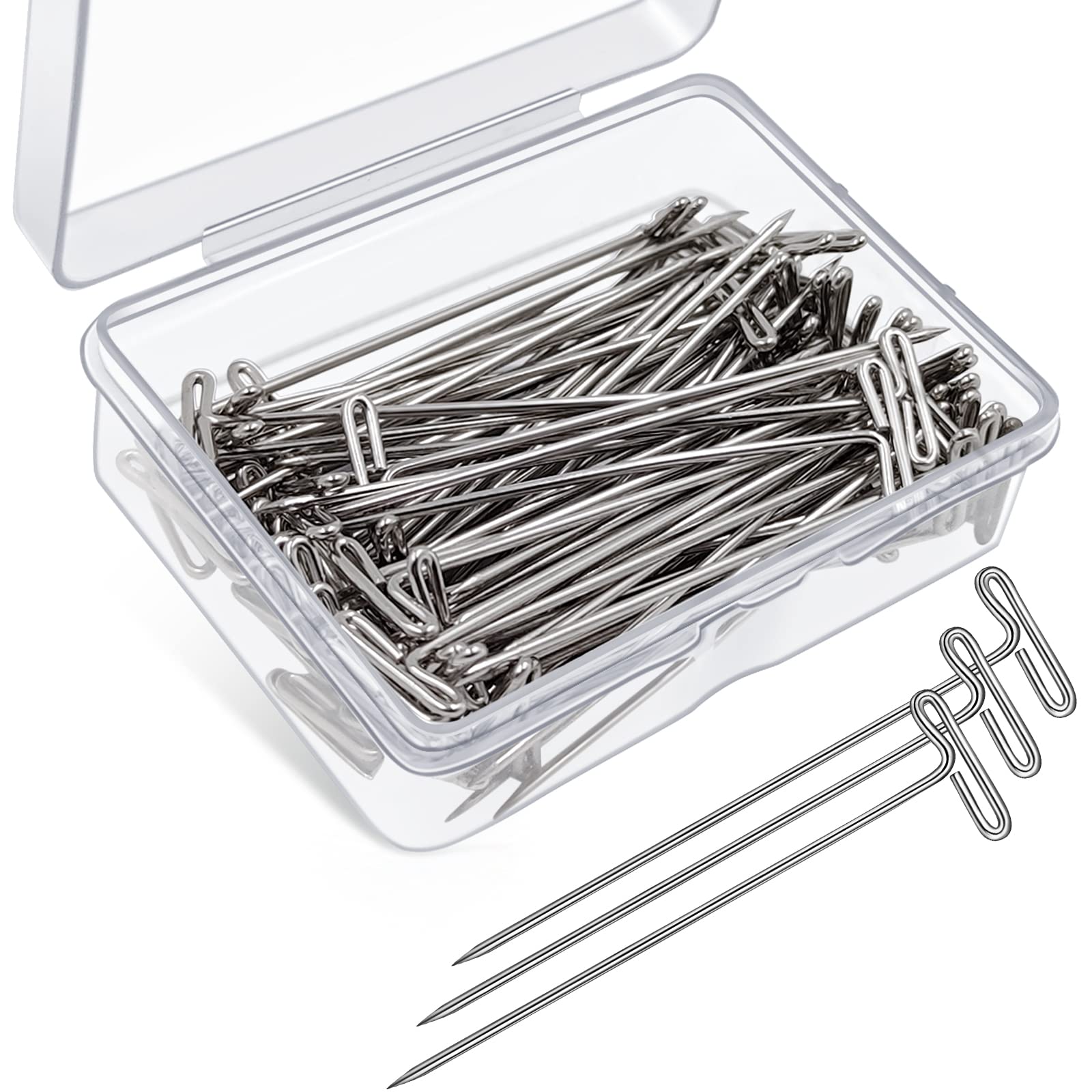  T Pins, Stainless Steel T-pins - Nickel Plated - 300 Pcs (2  Inch) : Office Products