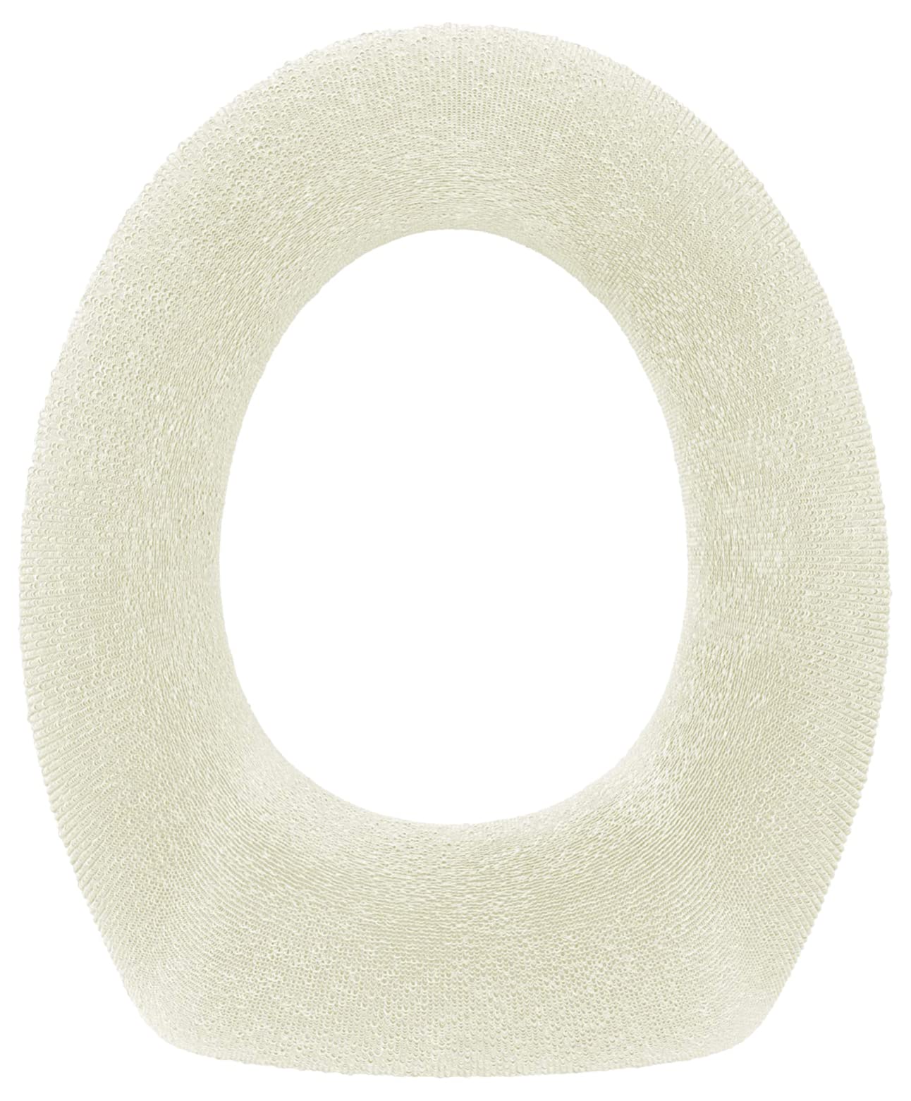 Elastic Cushioned Toilet Seat Cover Universal Fit White 
