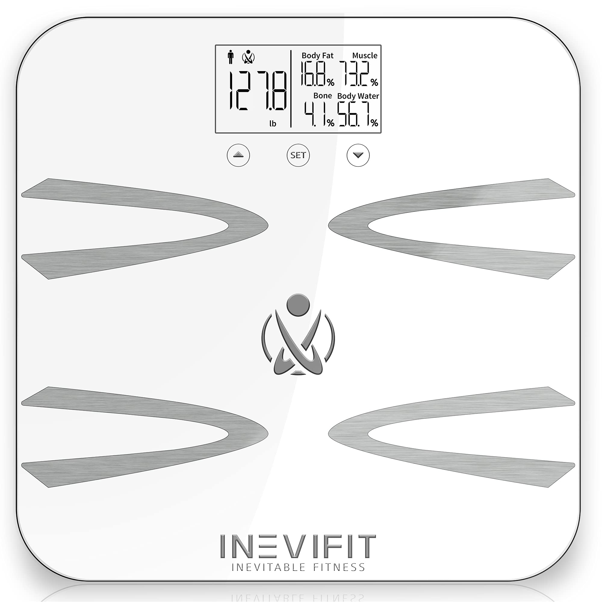 INEVIFIT Bathroom Scale, Highly Accurate Digital Bathroom Body Scale Measures