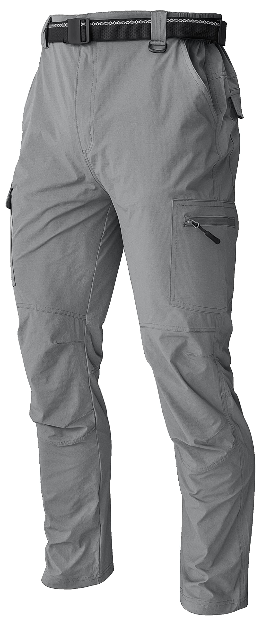 Men's Cargo Work Hiking Pants Lightweight Water Resistant Quick Dry Fishing  Travel Camping Outdoor Breathable Multi Pockets : : Clothing