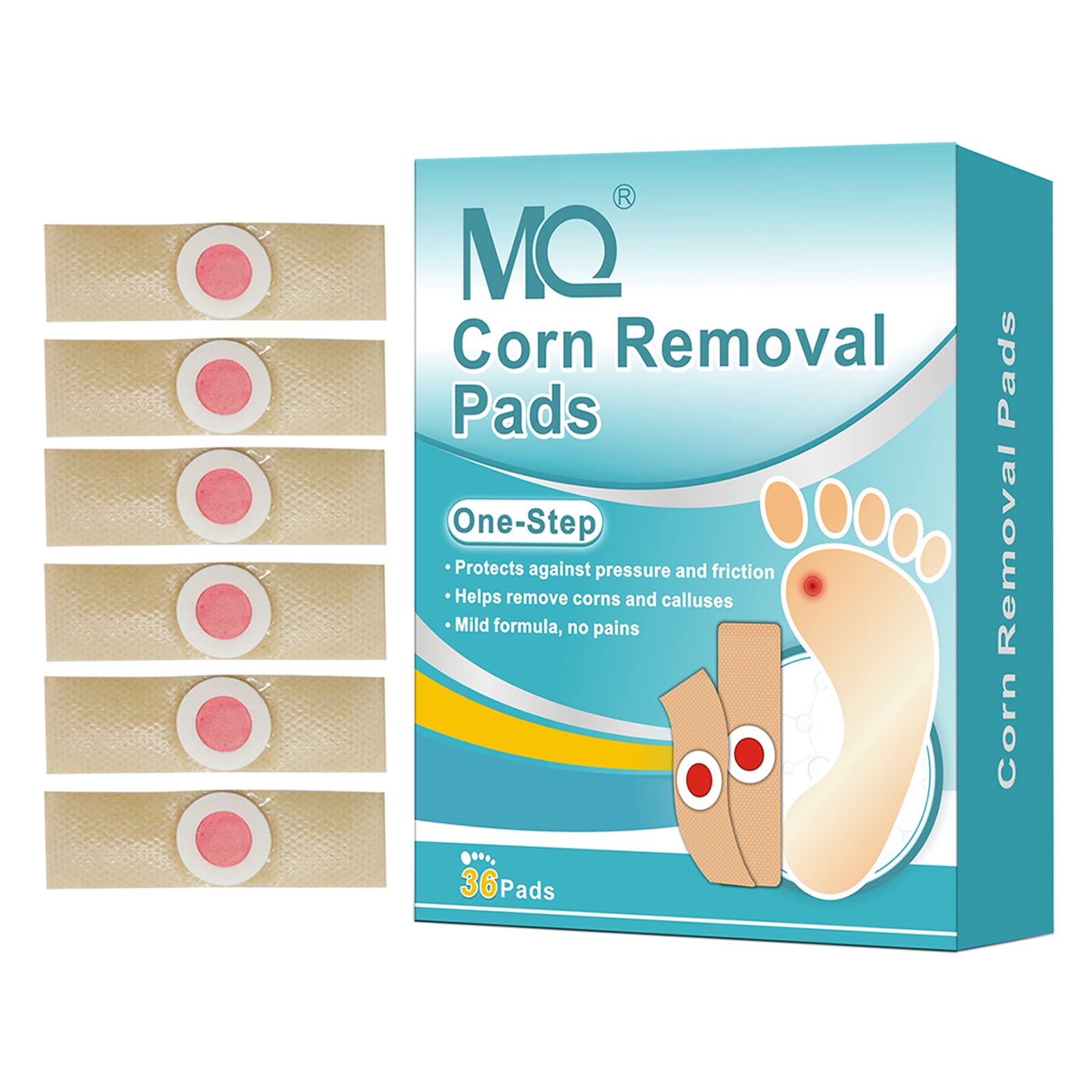 MQUPIN Corn Remover Pads,Wart Remover Pads, Foot Corn Remover Pads