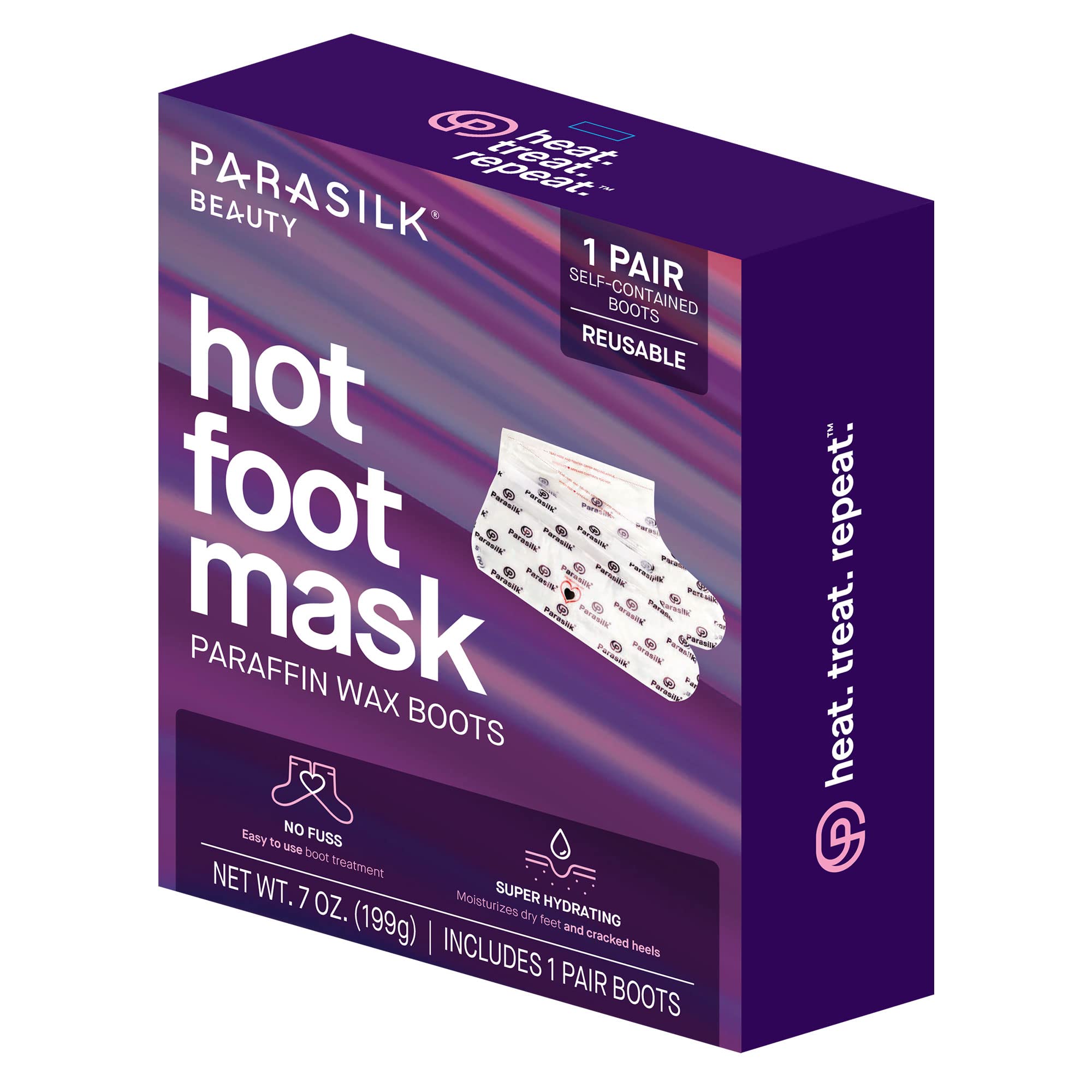 Parasilk Beauty Hot Hand Mask- 1 Pair Self-Contained Paraffin Wax Glov