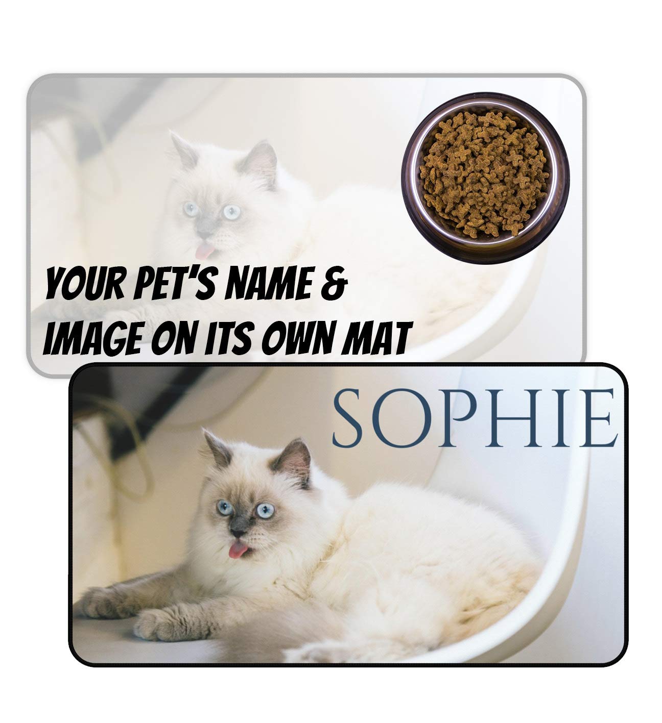 Pet Placemat, Personalized Dog Food + Water Bowl Mat