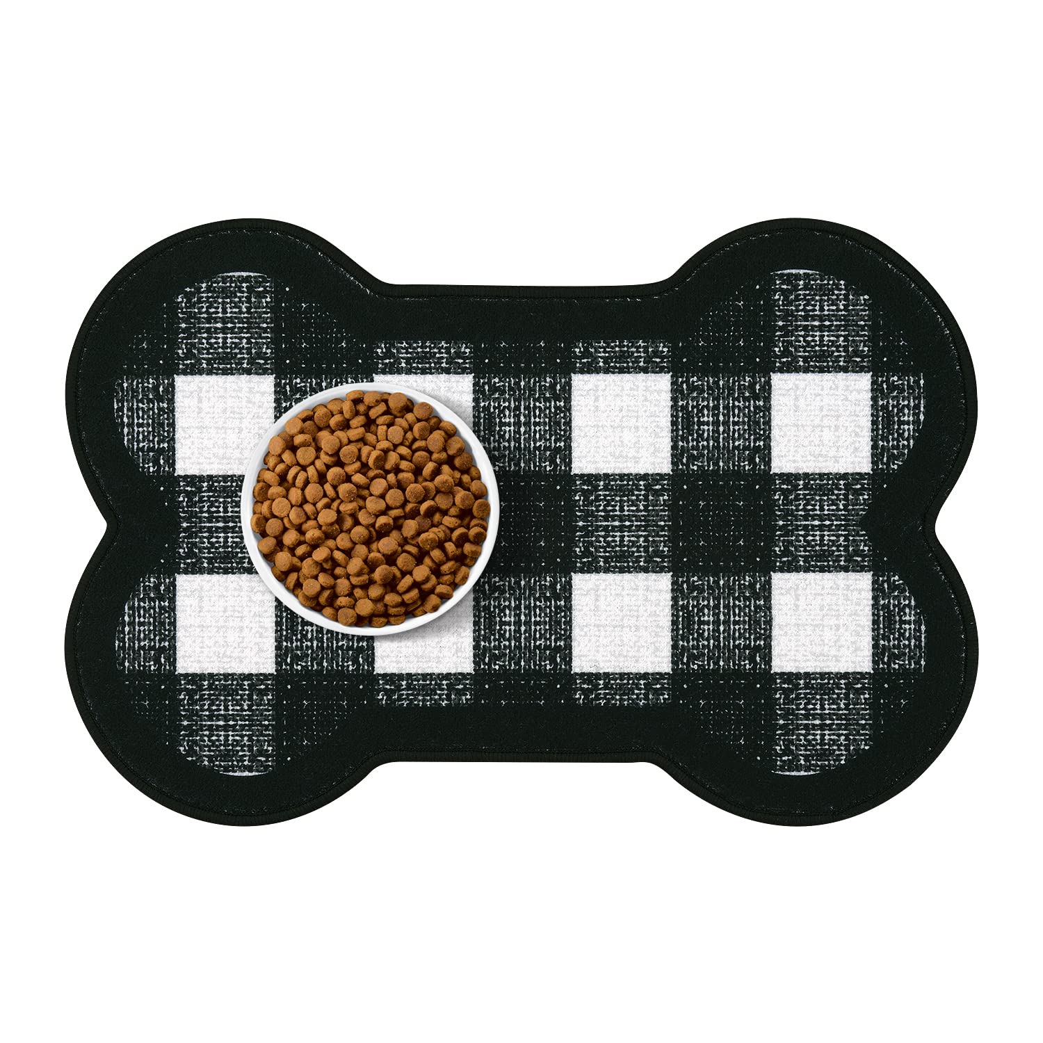 Dog Cat Pet Food Feeding Mat ,Rainbow Mat for Dog Bowls and Water