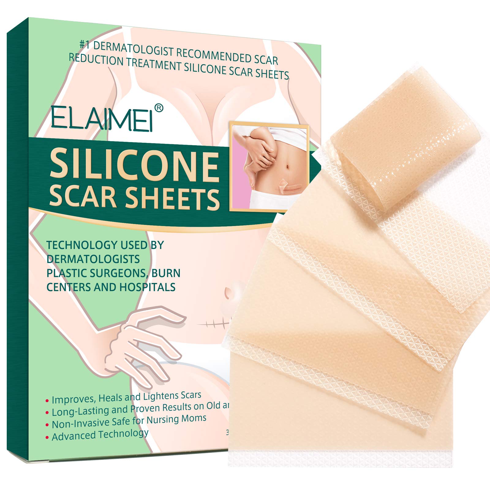 Elaimei Silicone Gel Sheet Patch Scar Removal Wound Skin Repair Treatm –  Elaimei Official