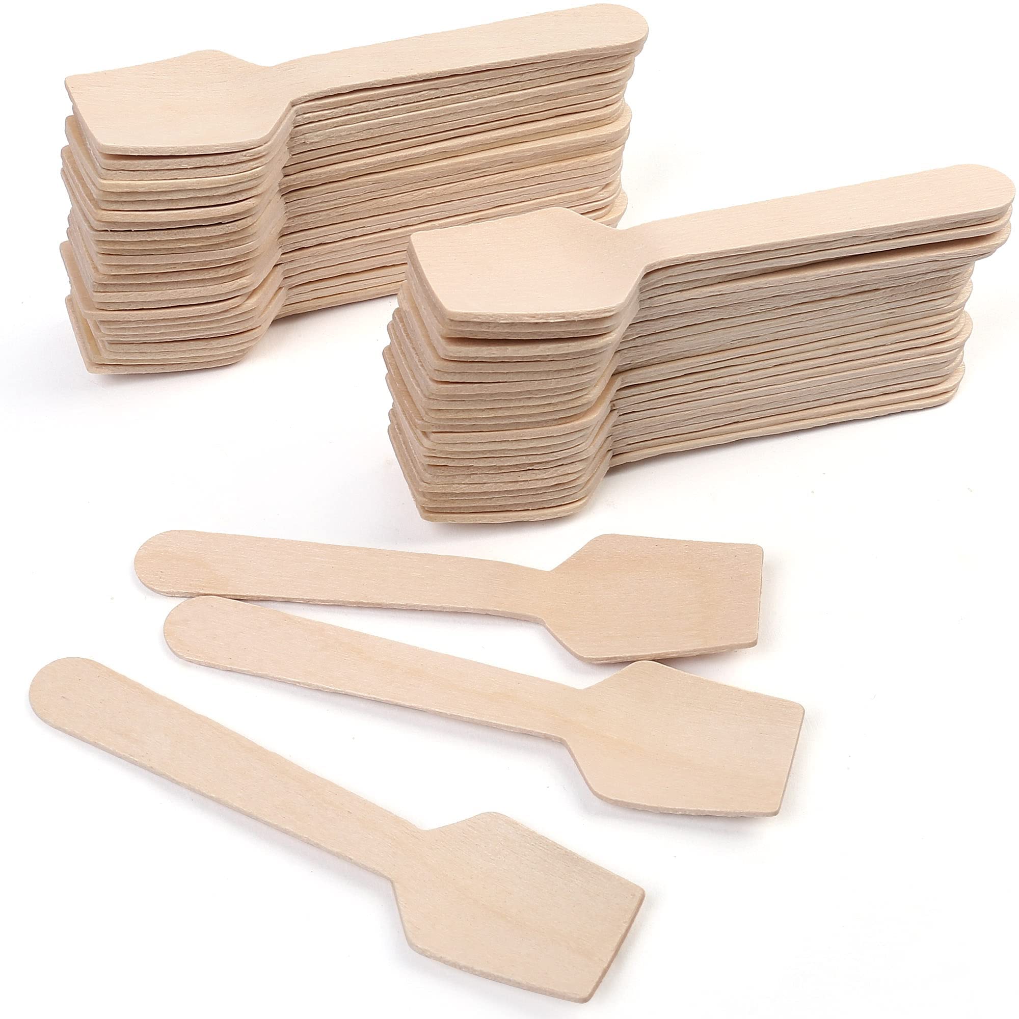 SILICONE AND WOODEN SPOON - Cream