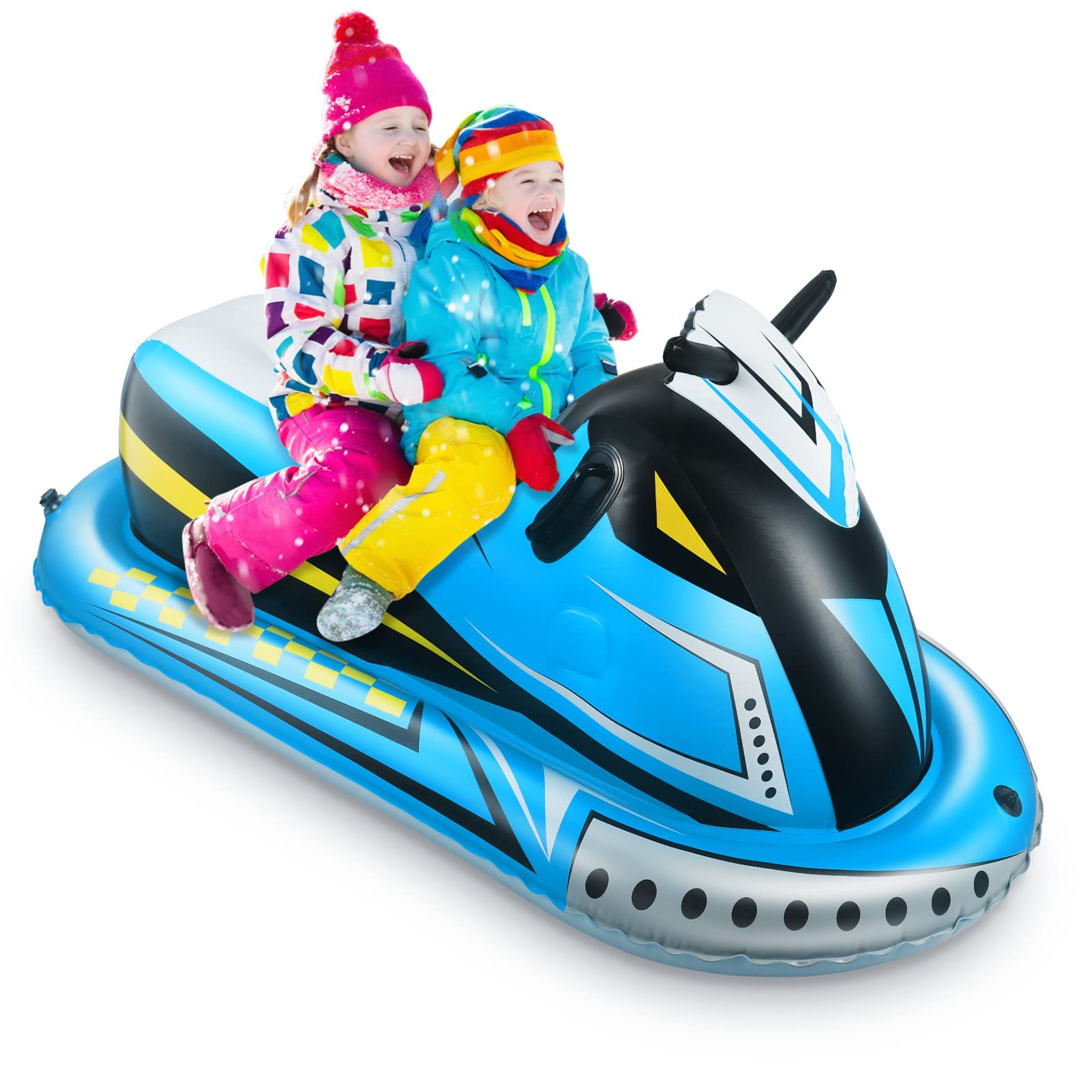 Inflatable Snow Sled for Kids and Adults, COKWEL Inflatable Sleds for Snow  for Toddlers Snow Tube for Sledding with Reinforced Handles Snow Rider Winter  Toys Ideal for Thanksgiving, Christmas