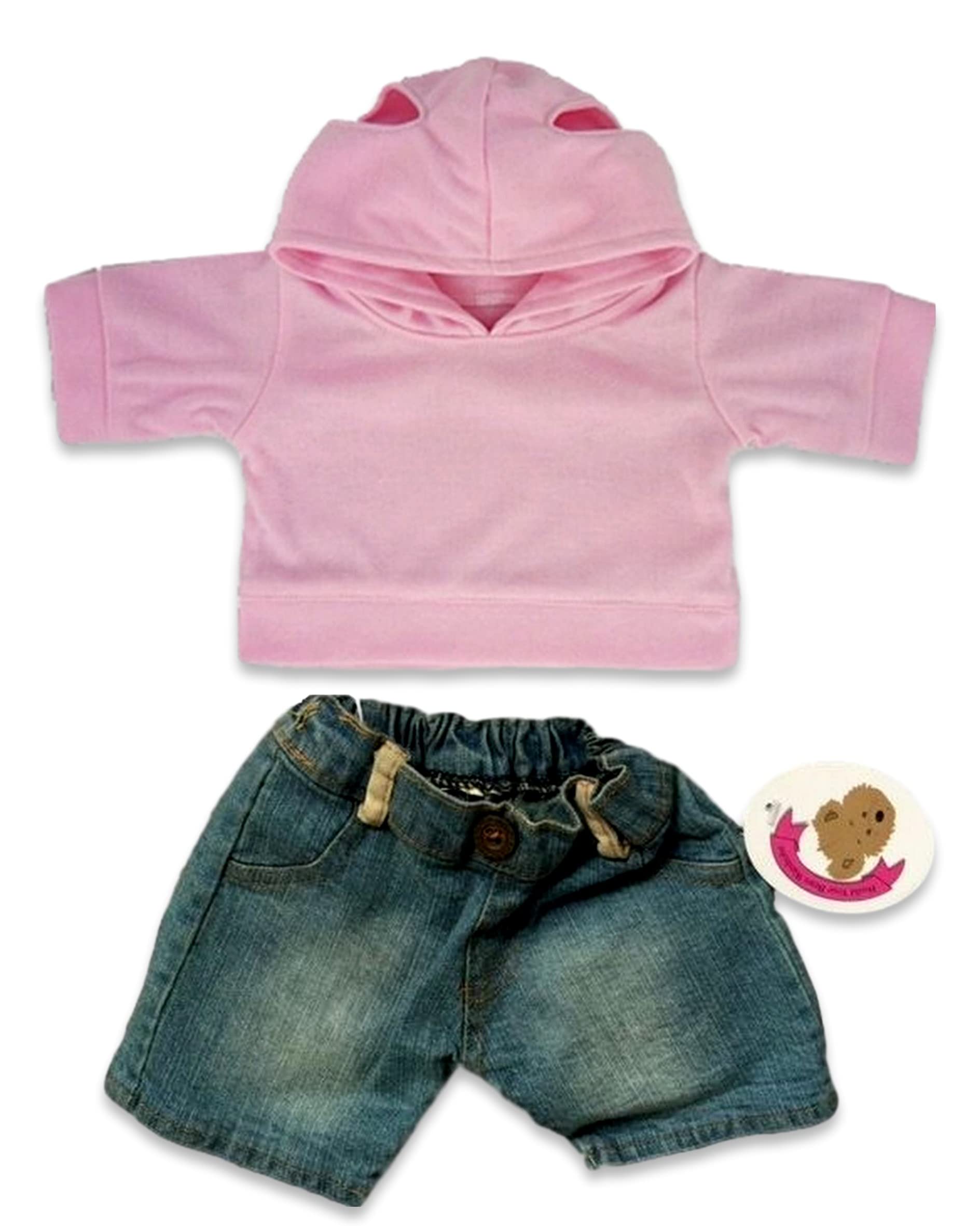 Build Your Bears Wardrobe Teddy Bear Clothes Fits Build A Bear Teddies Hoody And Jeans Outfit Pink 