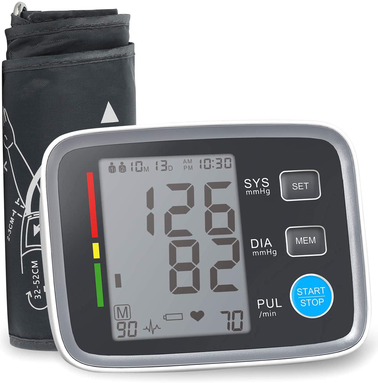 Upper Arm Blood Pressure Monitor with XL Cuff
