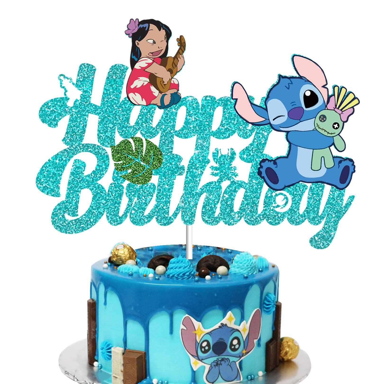 GZDUCK Blue Cake Topper ?- Happy Birthday Decors for Kids Birthday ...
