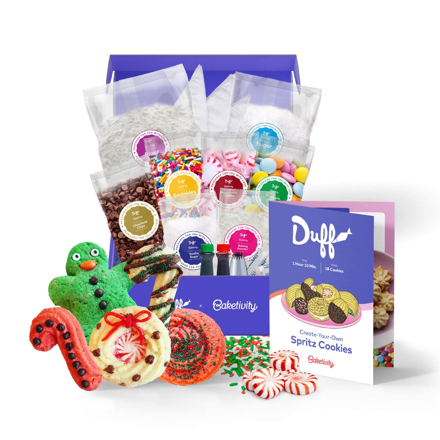 Duff Goldman DIY Kids Baking Kit by Baketivity - Bake Unicorn Rainbow  Cookies with Premeasured Ingredients