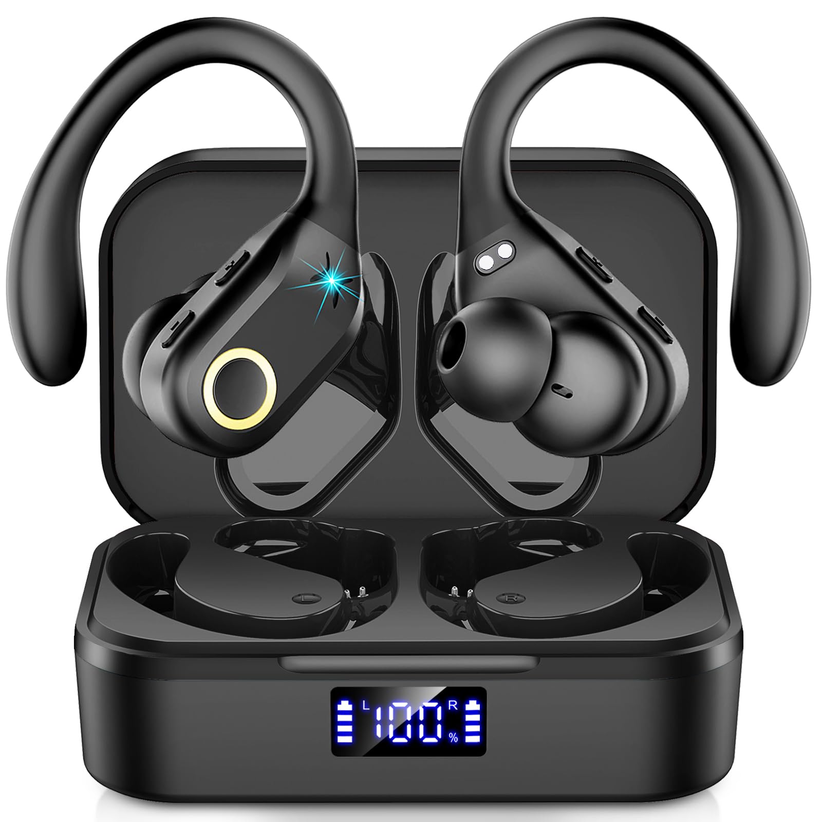 Wireless Earbuds Bluetooth 5.3 Headphones Stereo Bass ENC Noise