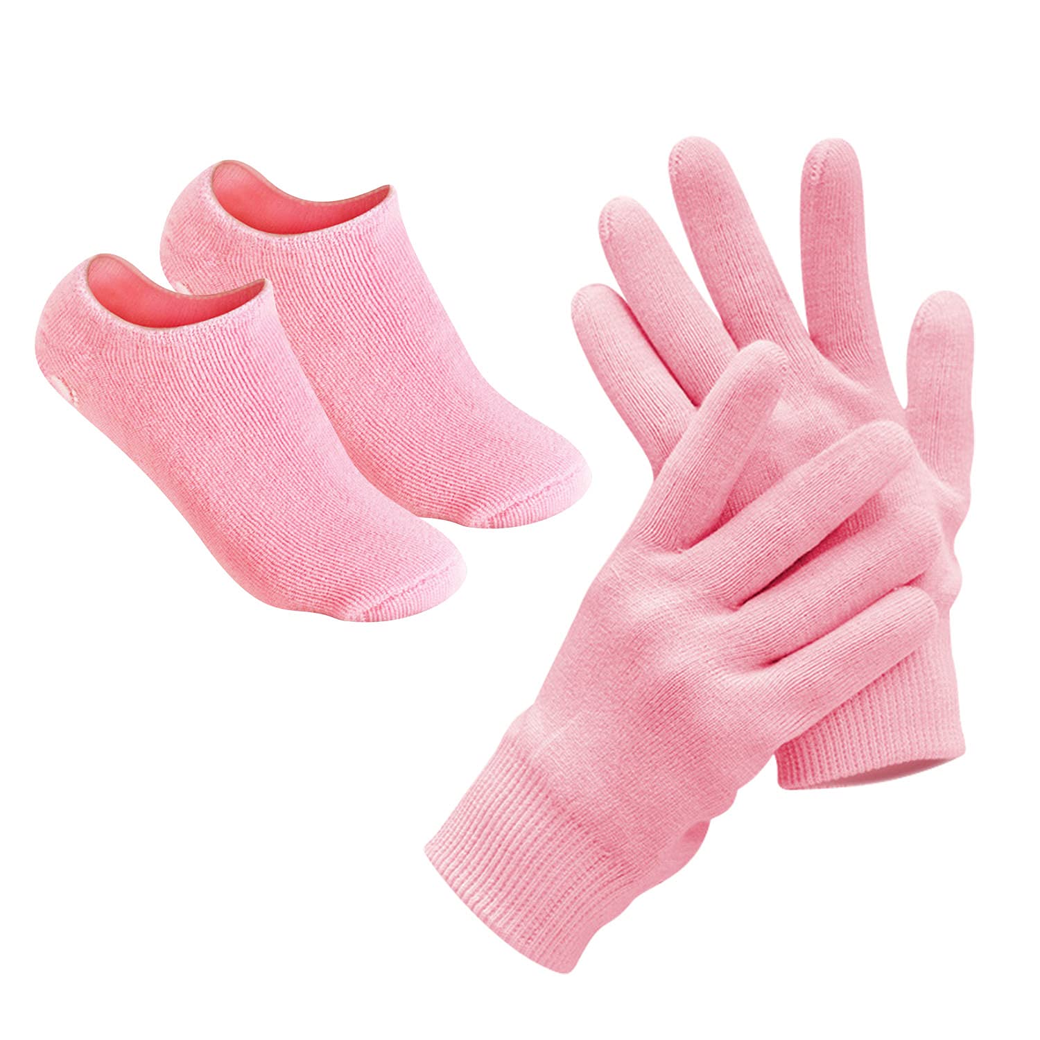 4 PCS Moisturizing Gloves and Socks, Gel Spa Moisturizing Therapy Sock ＆  Glove, Soften Repairing Dry Cracked, Hands Feet Skin Care, Effective in