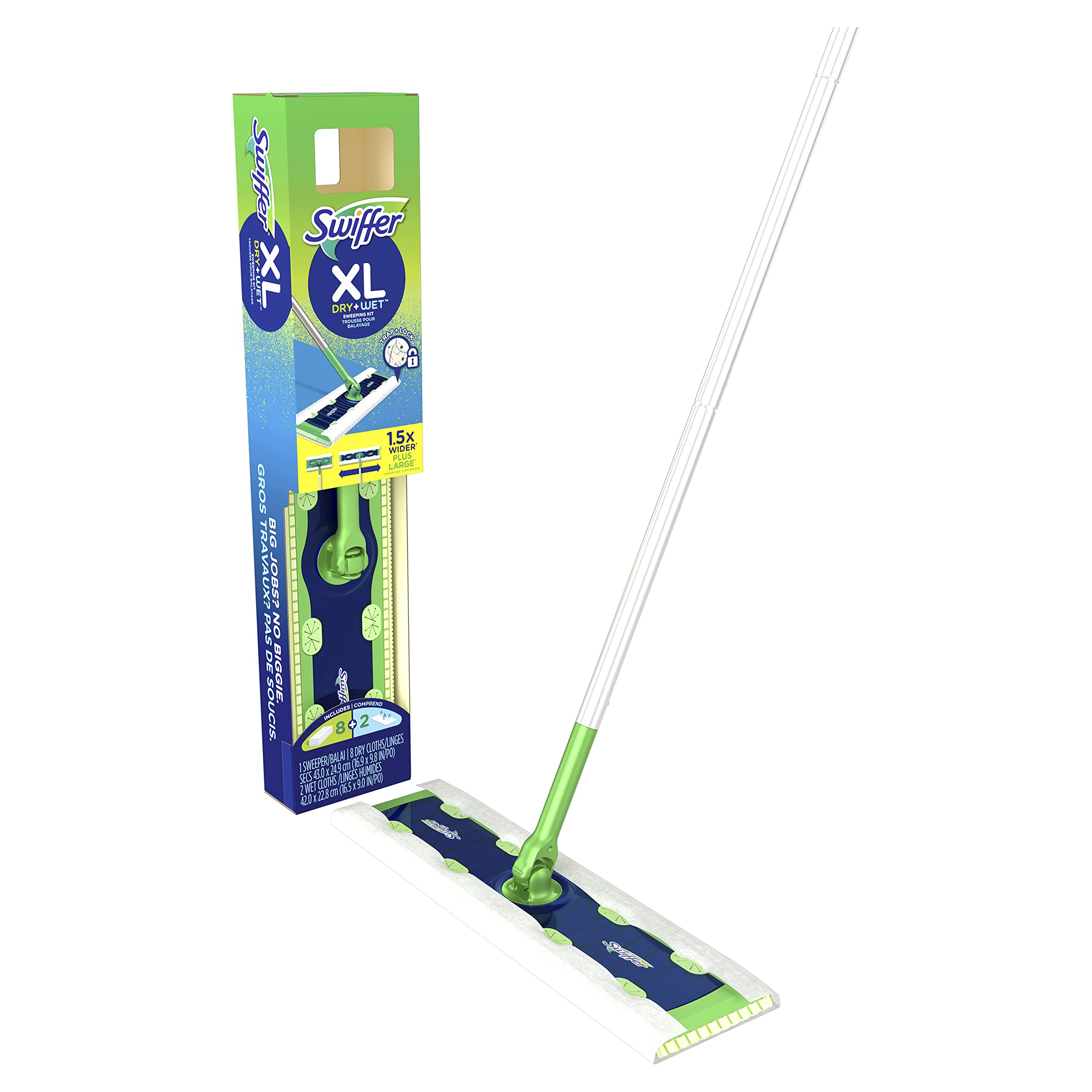 Swiffer Sweeper Cleaner Dry and Wet Mop Starter Kit India
