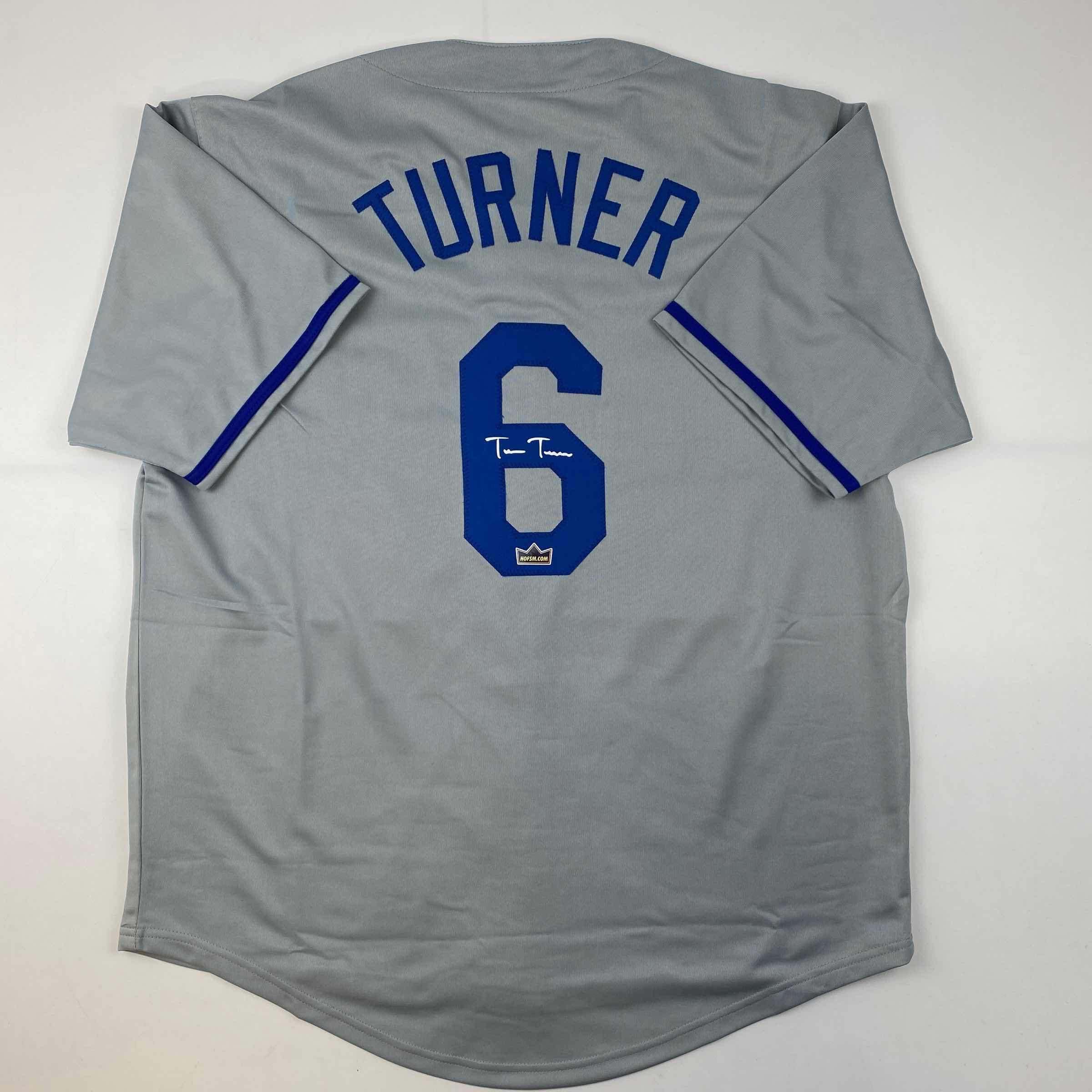 Facsimile Autographed Trea Turner Los Angeles LA Grey Reprint Laser ...