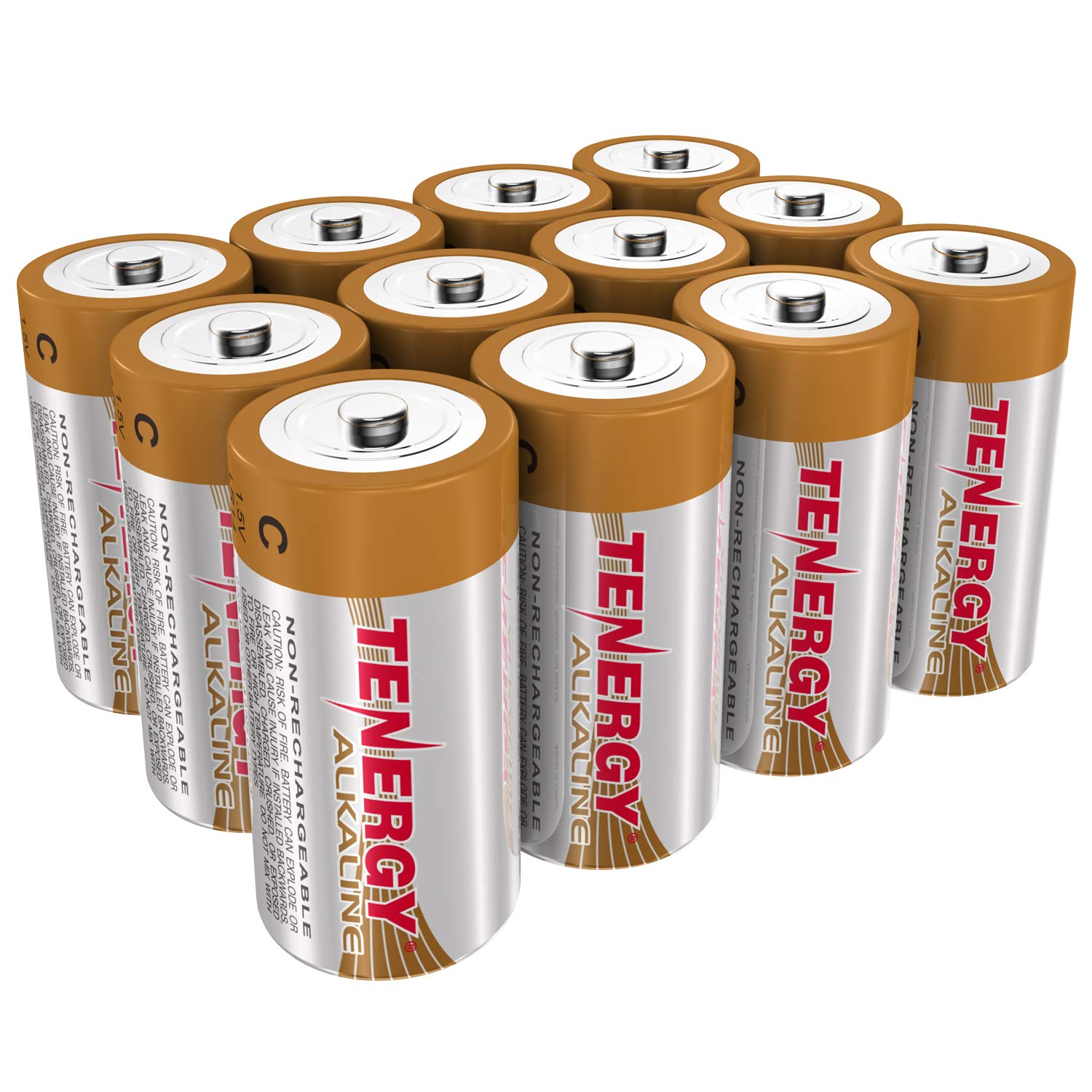 Box: 144pcs Tenergy C Size (LR14) Alkaline Batteries