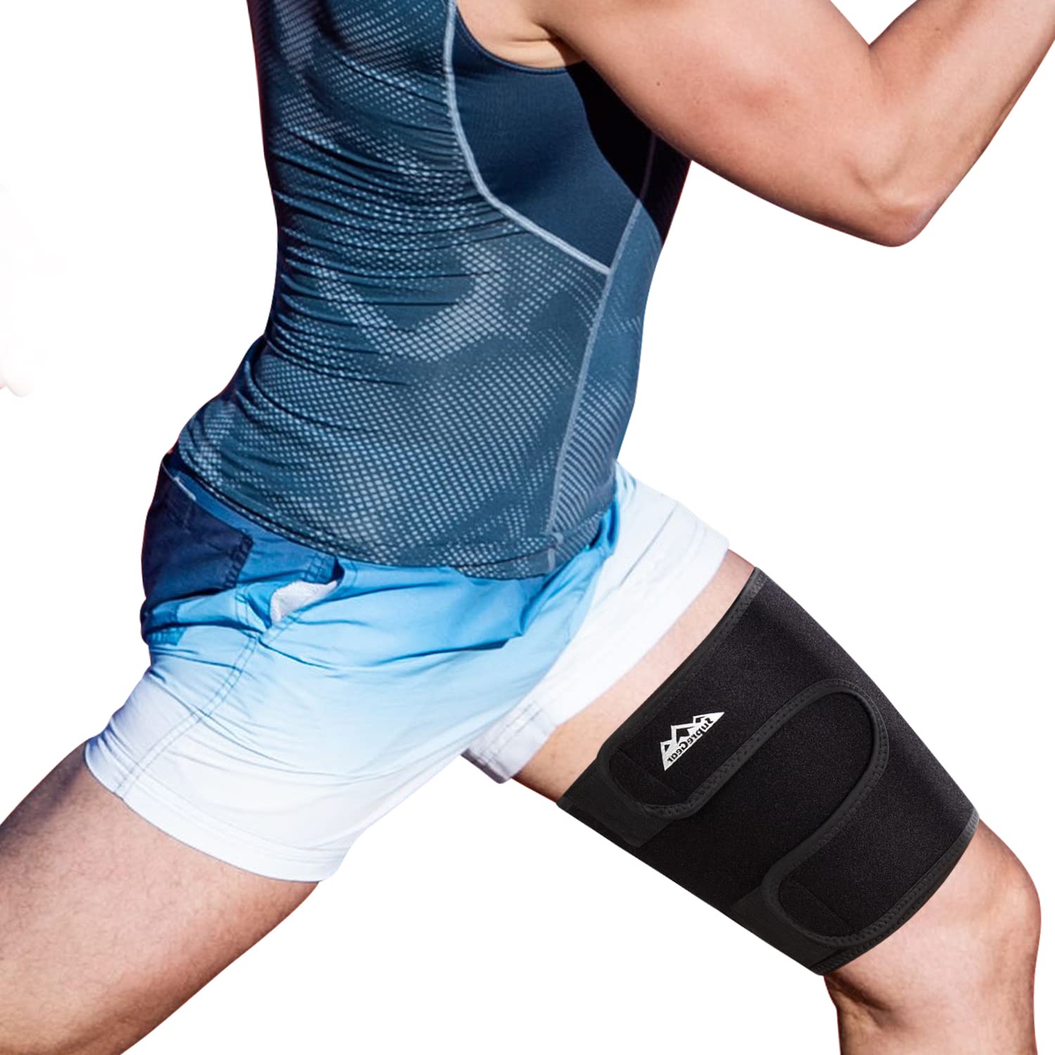 Compression Thigh Sleeve - Men and Women's Upper Leg Support Brace