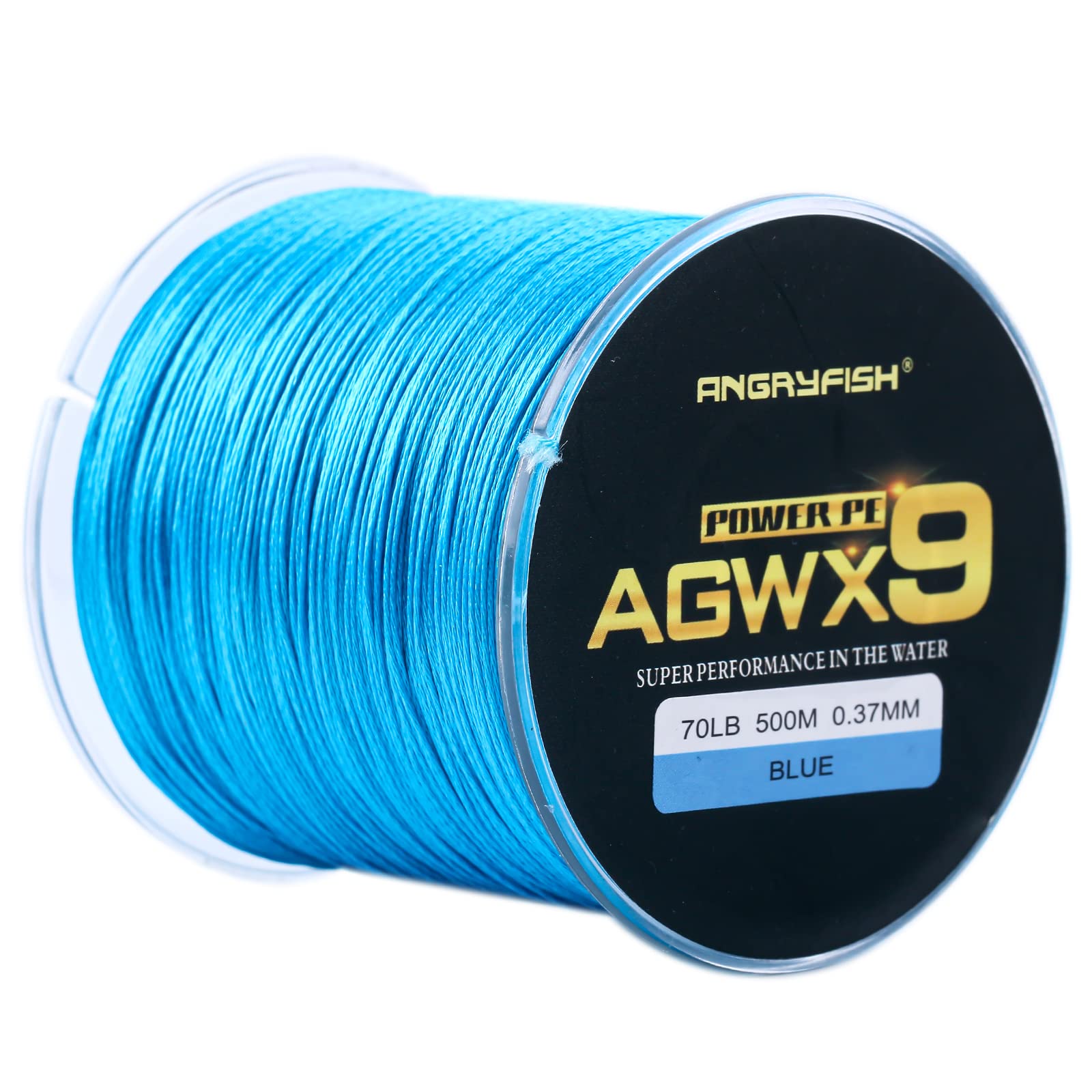 ANGRYFISH AGWX9 Braided Fishing Line,Cost-Effective Superline-Multiple  Colors- Excellent Casting Distance and Smoothness-Extremely