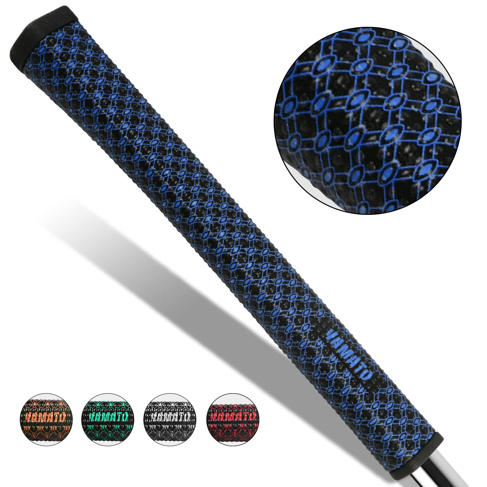 yamato Golf Putter Grips,Ultra Light Non-Slip Washable Soft Putter Grip  with Ergonomics Pistol Shape to Improve Feedback and Tackiness - 5 Optional  Colors Blue