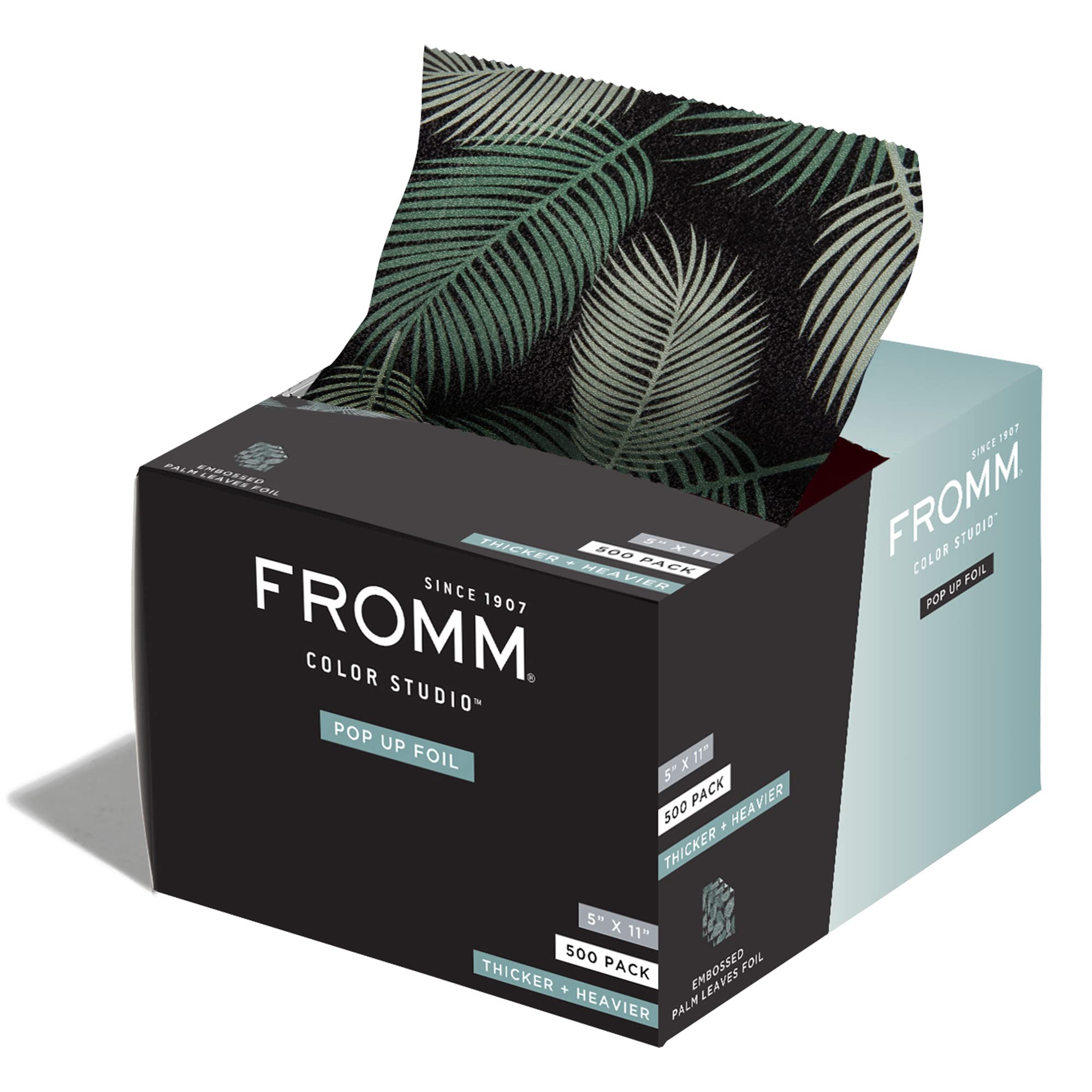 Fromm Color Studio Pop Up Hair Foil in Palms Leaves Pattern 5 x 11 Embossed  Aluminum Foil Sheets Hair Foils For Highlighting and Coloring - 500 Foil  Sheets
