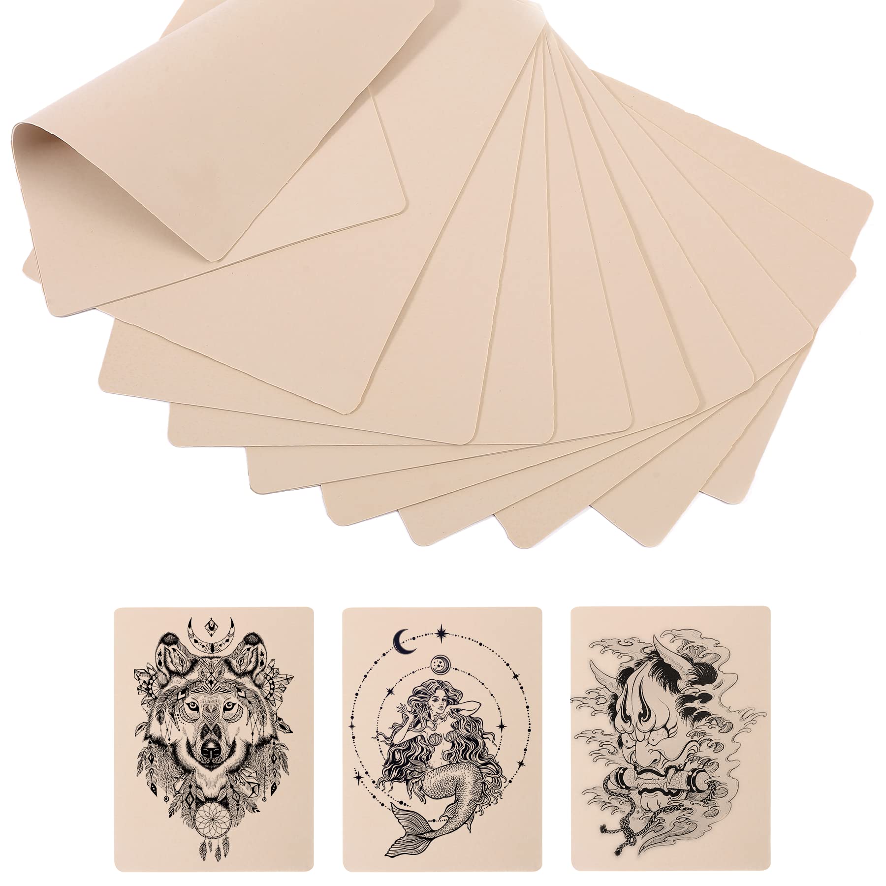 10pcs Blank Tattoo Practice Skin,tattooing And Eyebrow Practice Skin