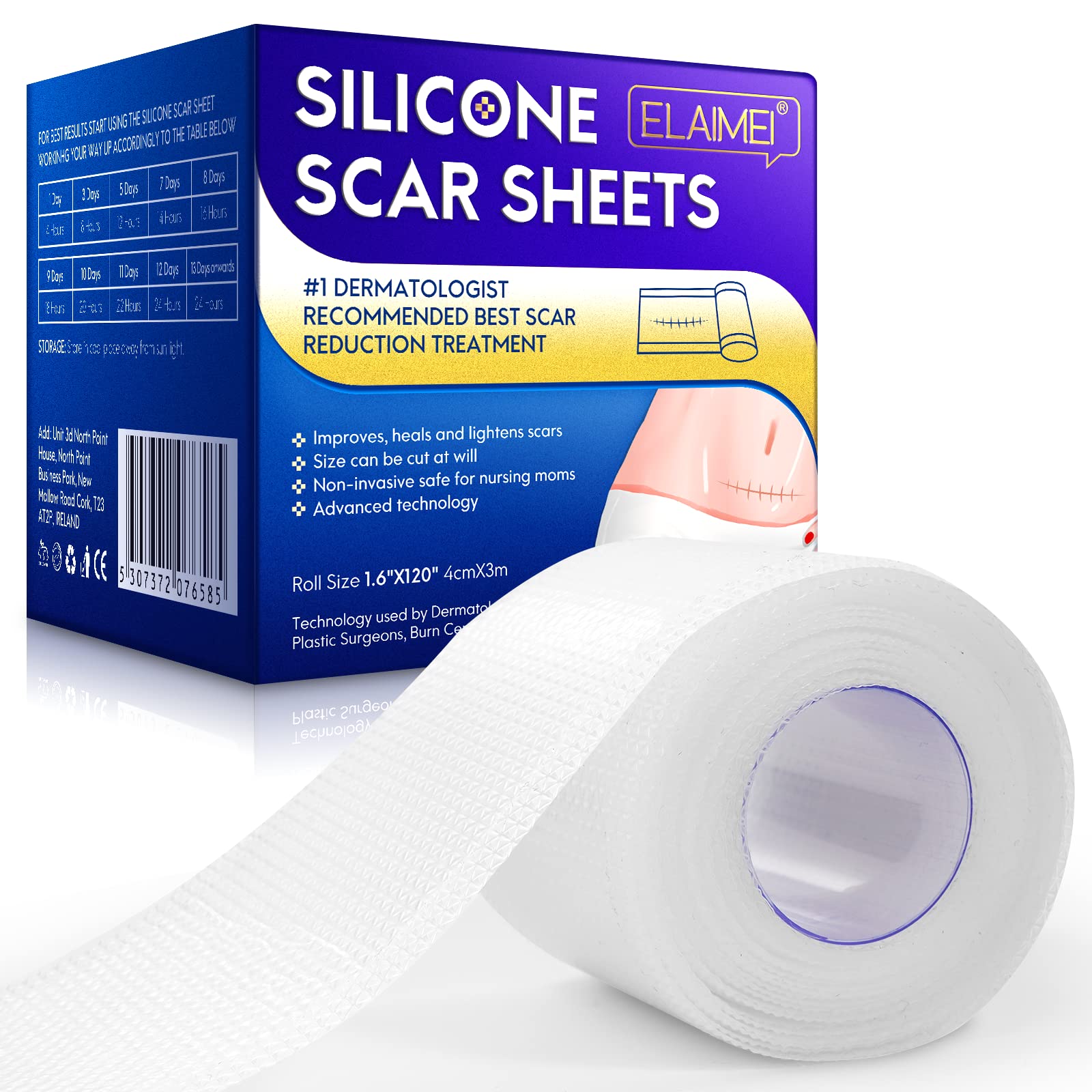Silicone Scar Removal Sheets (1.6 x 120 3M) Professional Upgrade