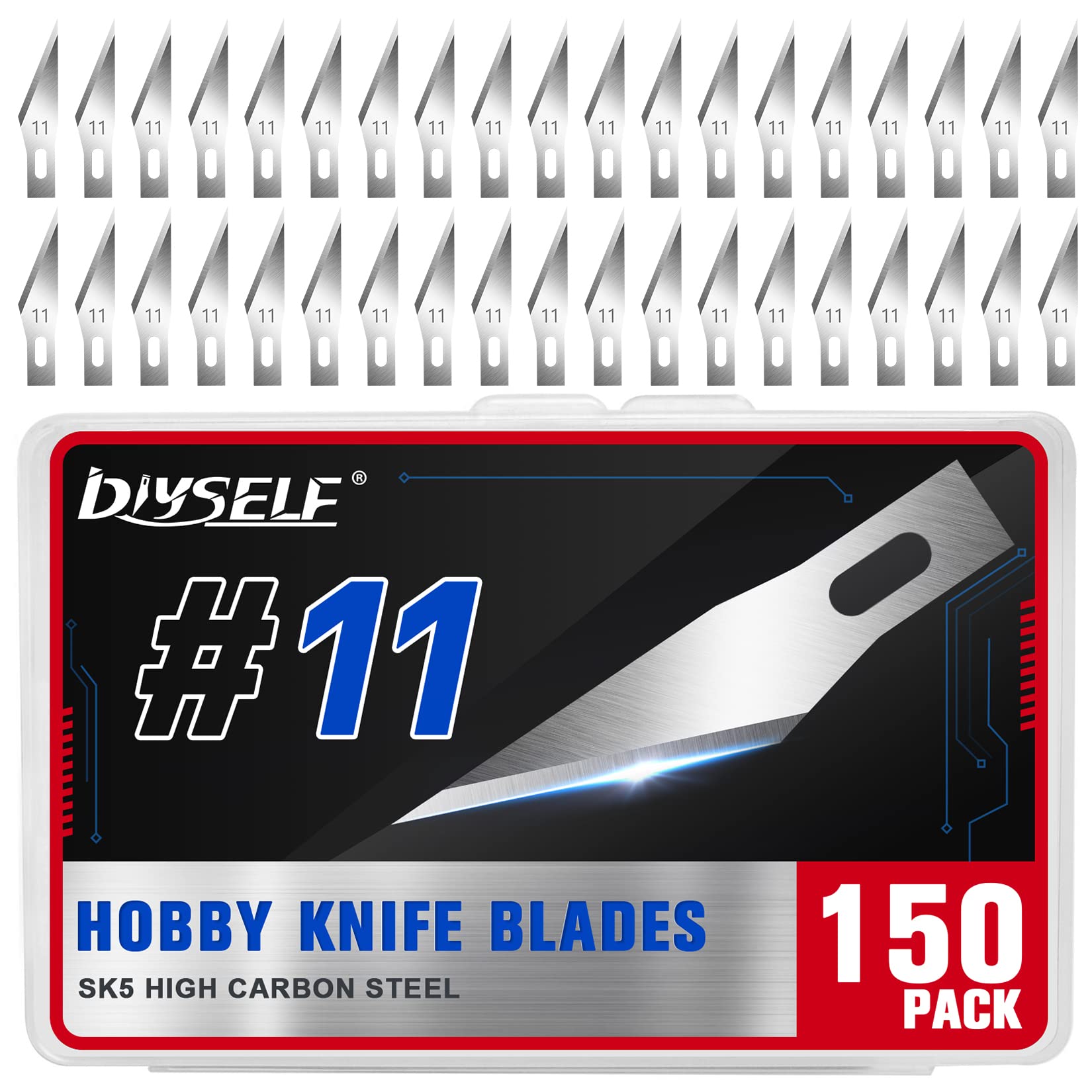 100 PCS Xacto Blades Premium Sharp Knife Blades 11 - High Carbon Steel  Craft Cutting Tool - AliExpress