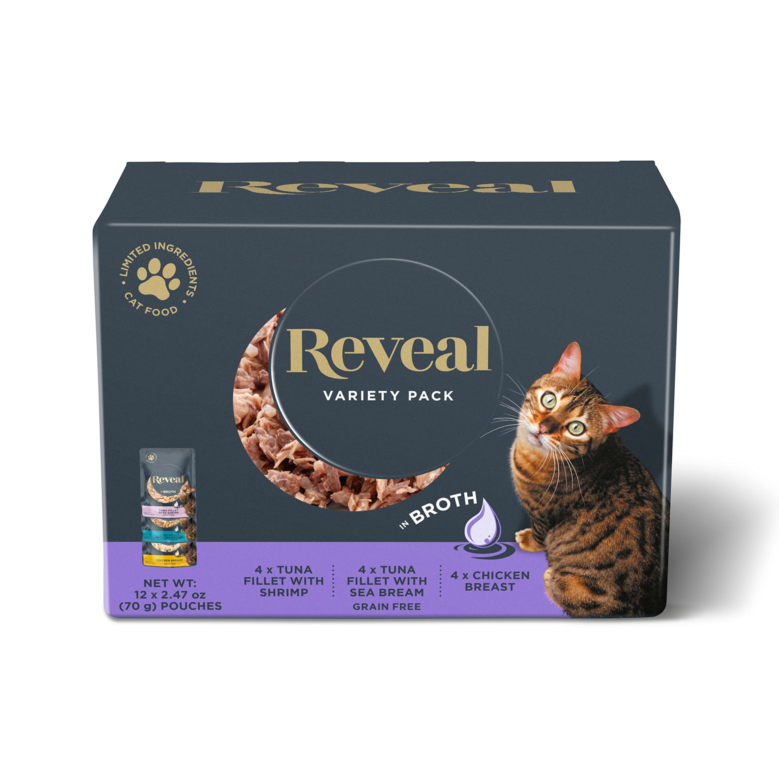 Reveal Natural Wet Cat Food 12 Pack Limited Ingredient Wet Cat