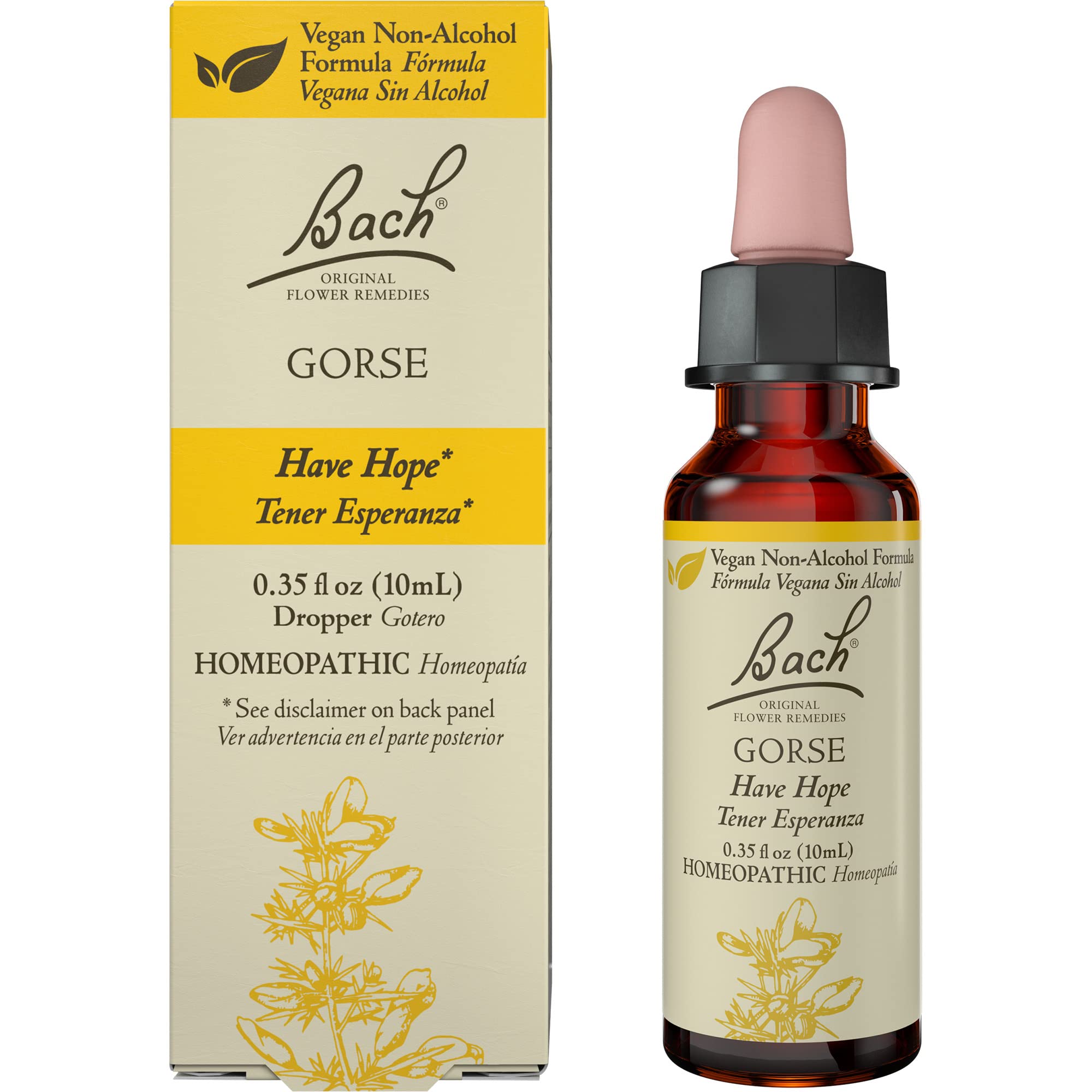 Bach Original Flower Remedies, Gorse for Hope (NonAlcohol Formula