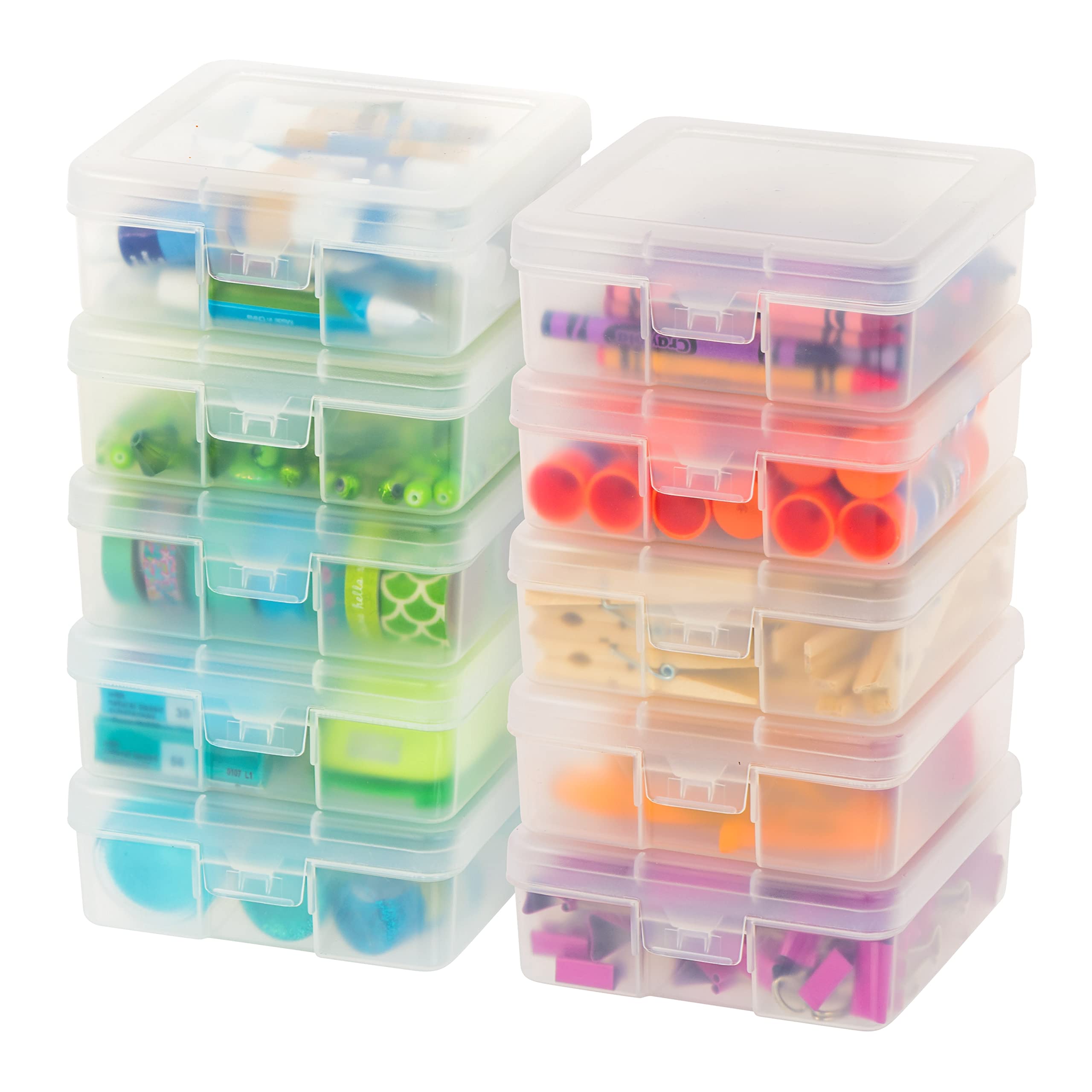Casewin Plastic Storage Baskets, Plastic Storage Boxes, Stackable