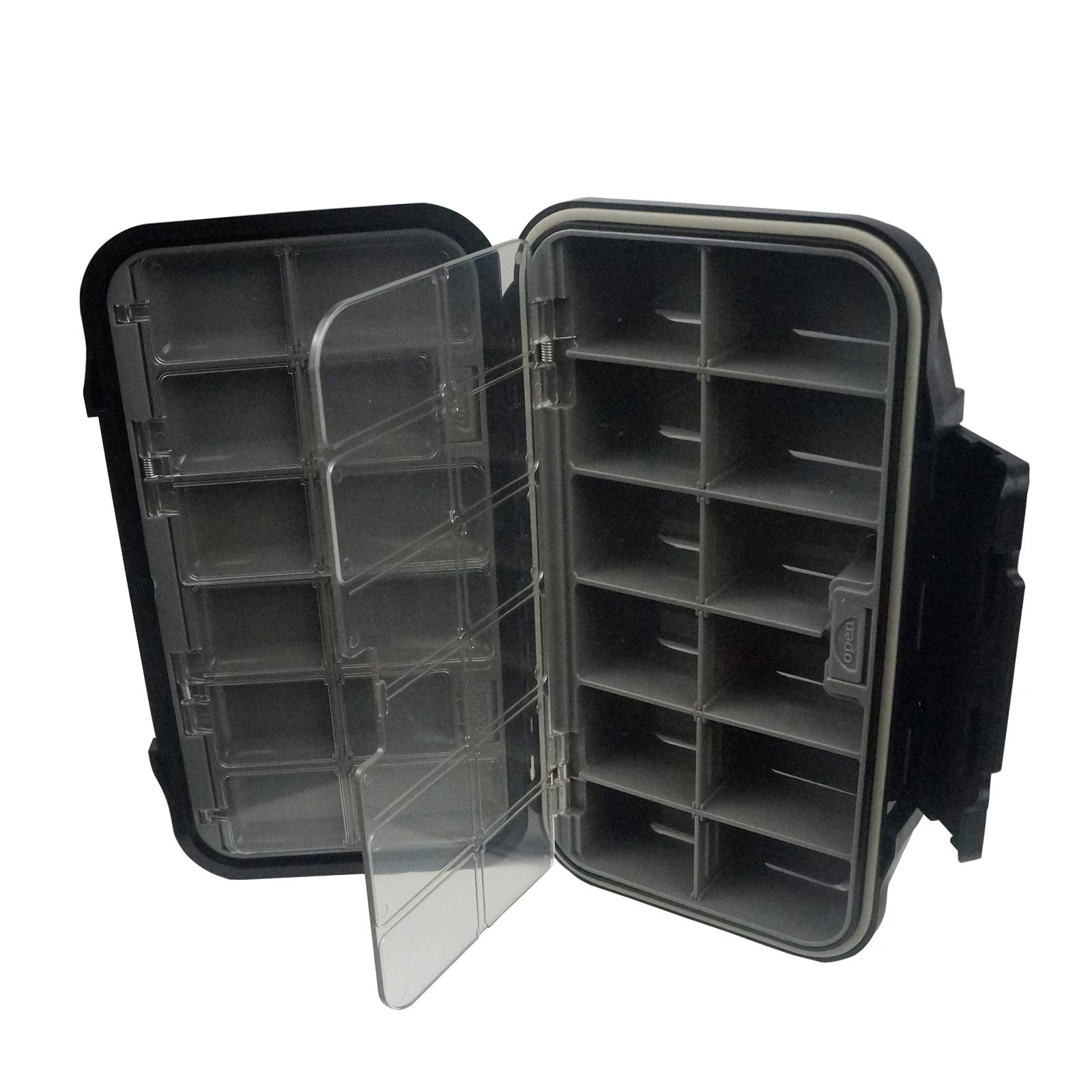 Aventik Fly Fishing Boxes Silicone Super Slim Fishing Storage Fishing Tackle Case Waterproof Best Pocket Sizes (1pcs-G048LB)