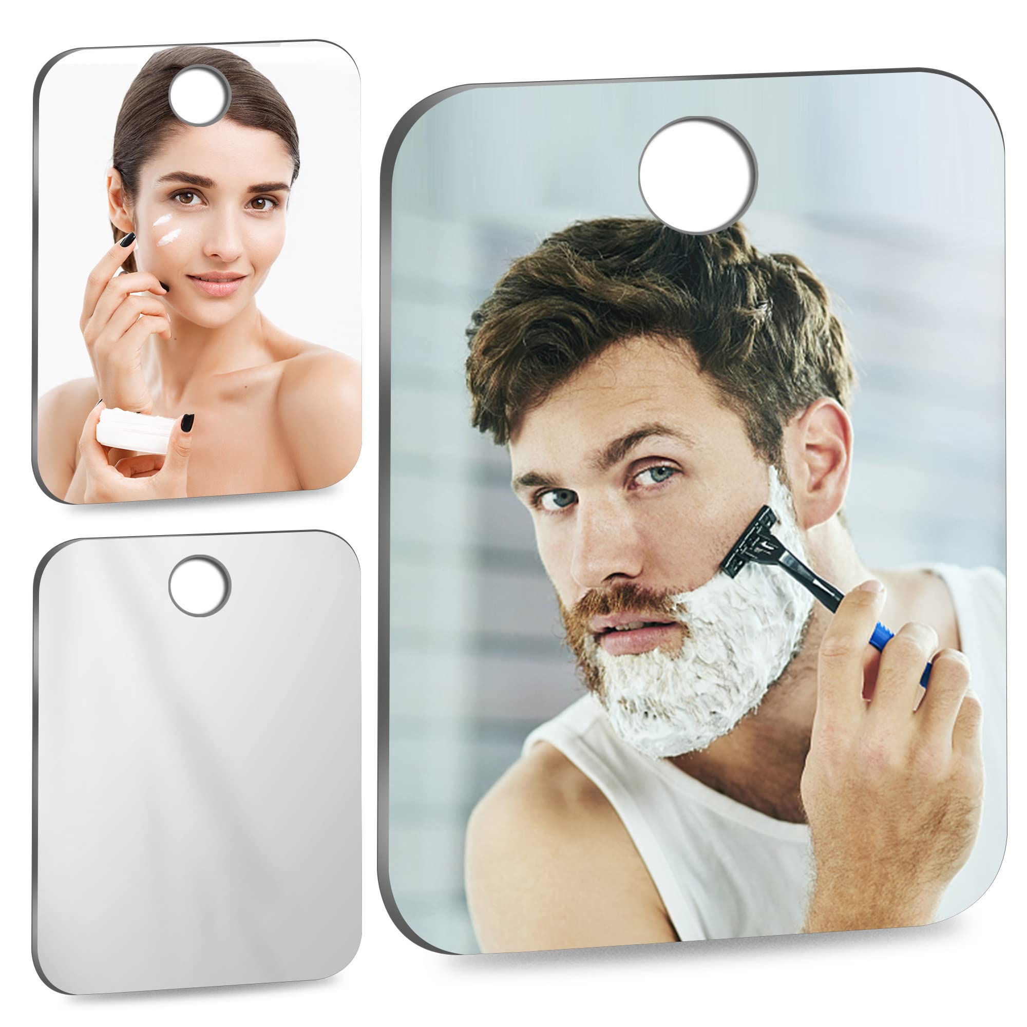 canhard Unbreakable Anti Fog Mirror Shower Free Mirror Shave