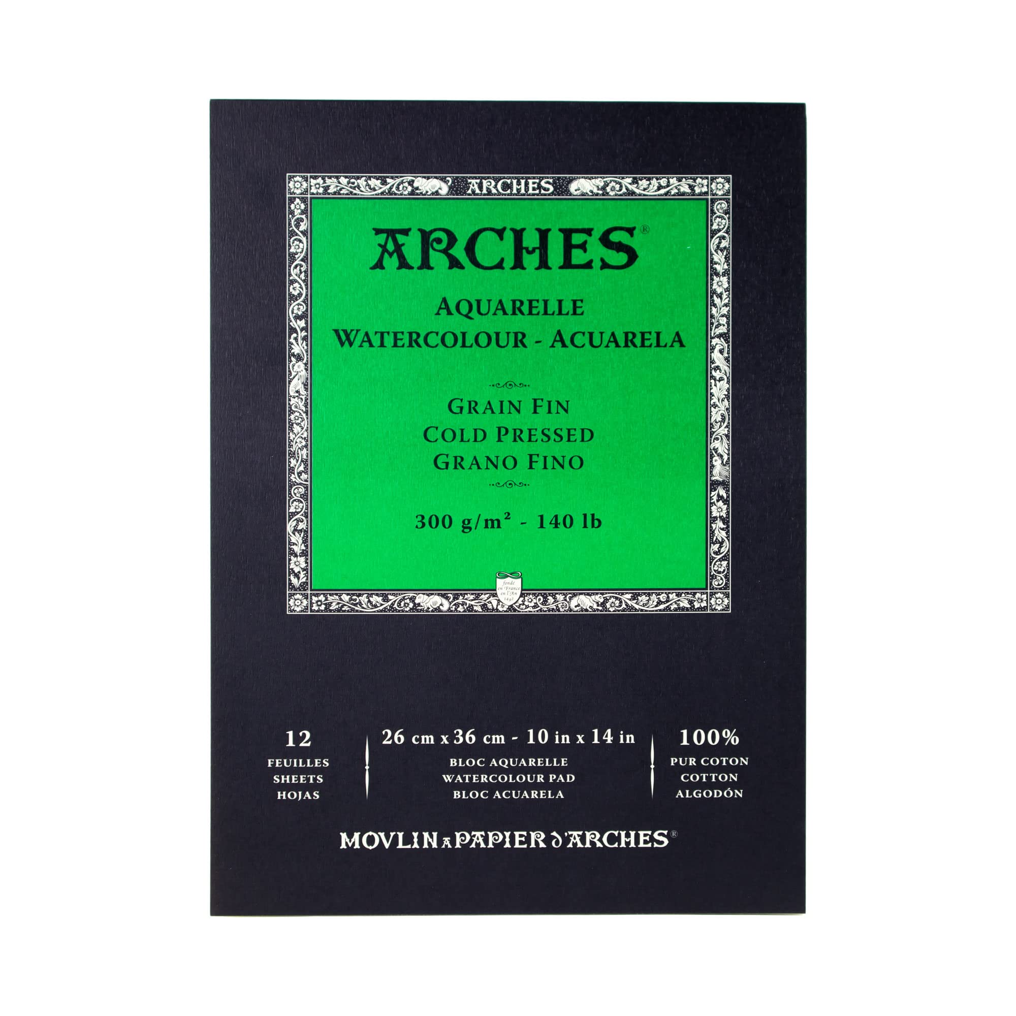 Arches Watercolor Block 18x24 Cotton Paper Rough 20 Sheets