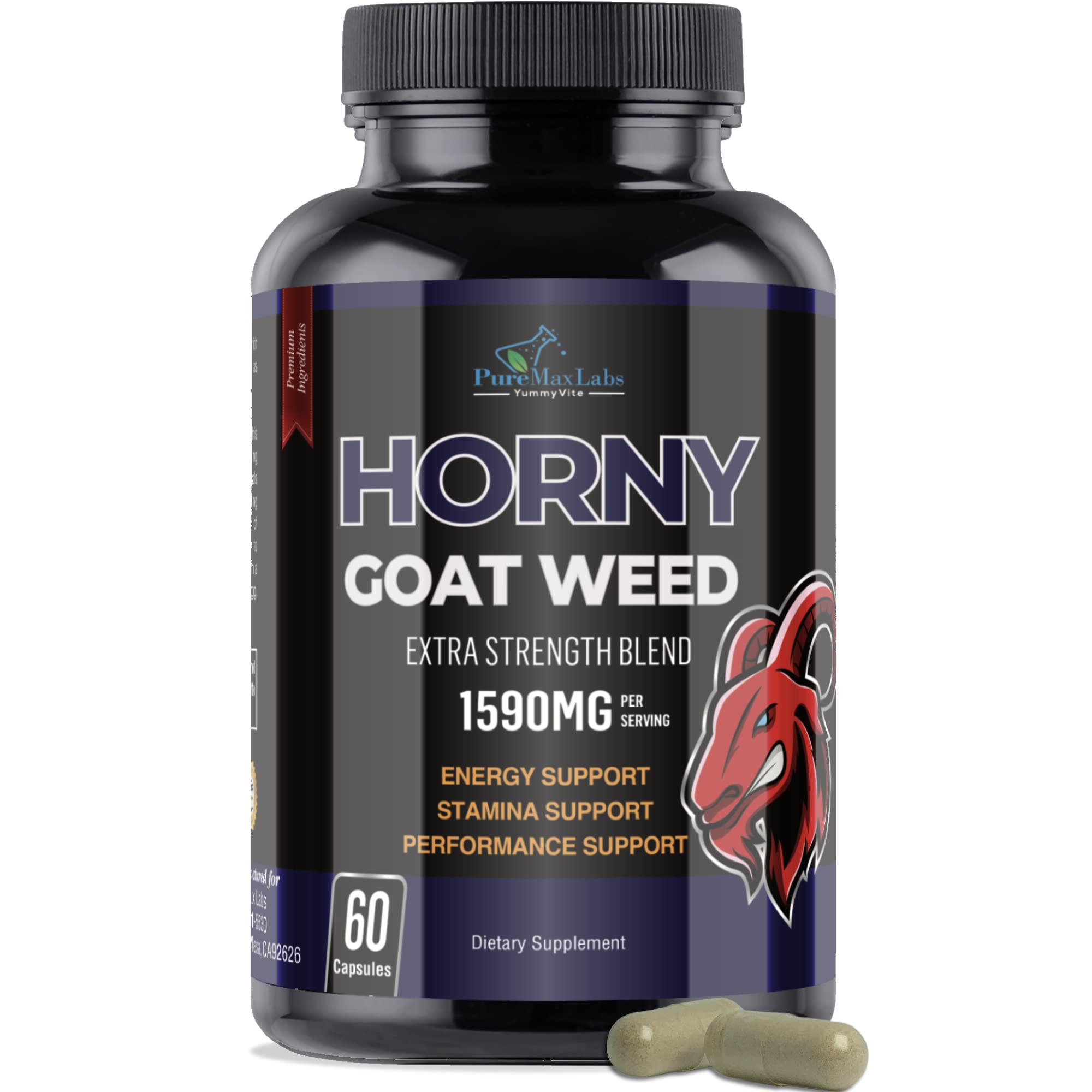 Horny Goat Weed Extra Strength with Maca L Arginine Ginseng