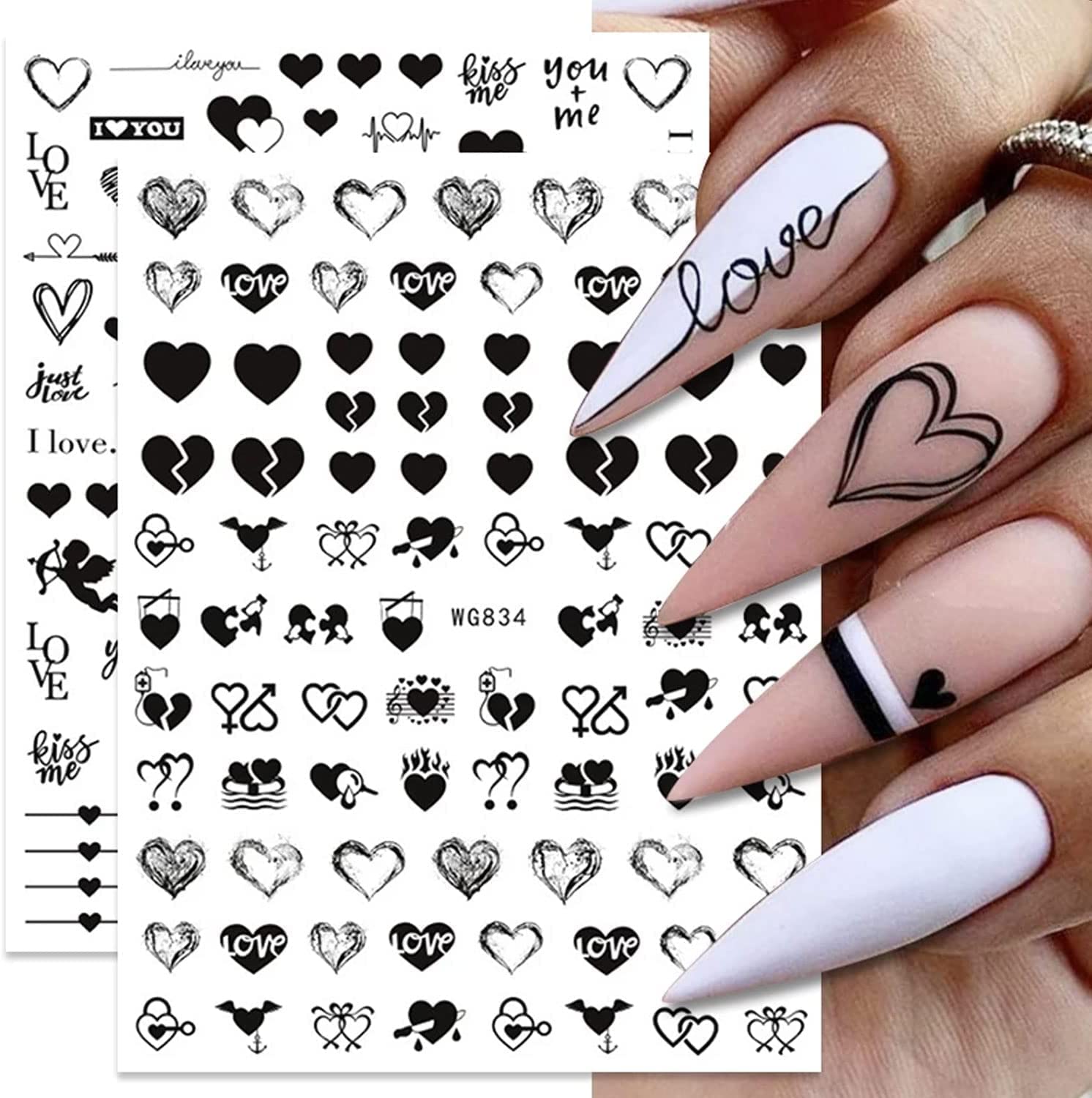 French Nail Art Stickers - Self-adhesive Pegatinas For Beautiful