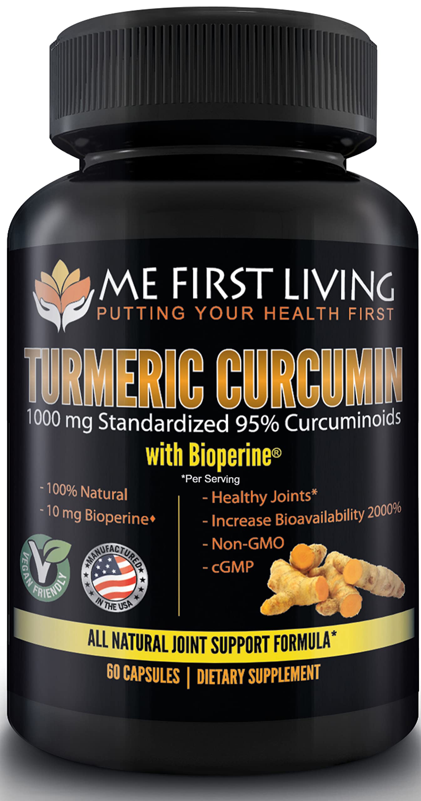 Me First Living Turmeric Curcumin Mg Curcuminoids Bioperine