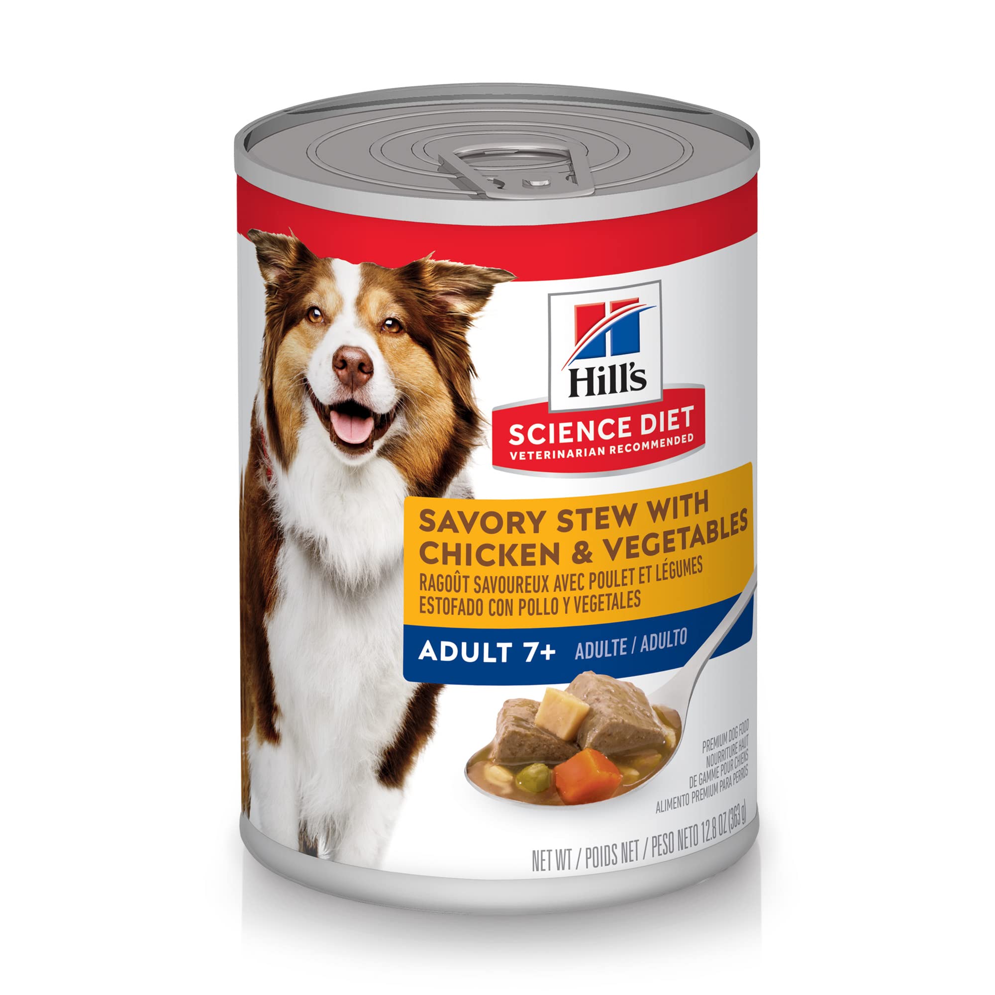 Hill s Science Diet Senior Wet Dog Food Adult 7 Savory Stew