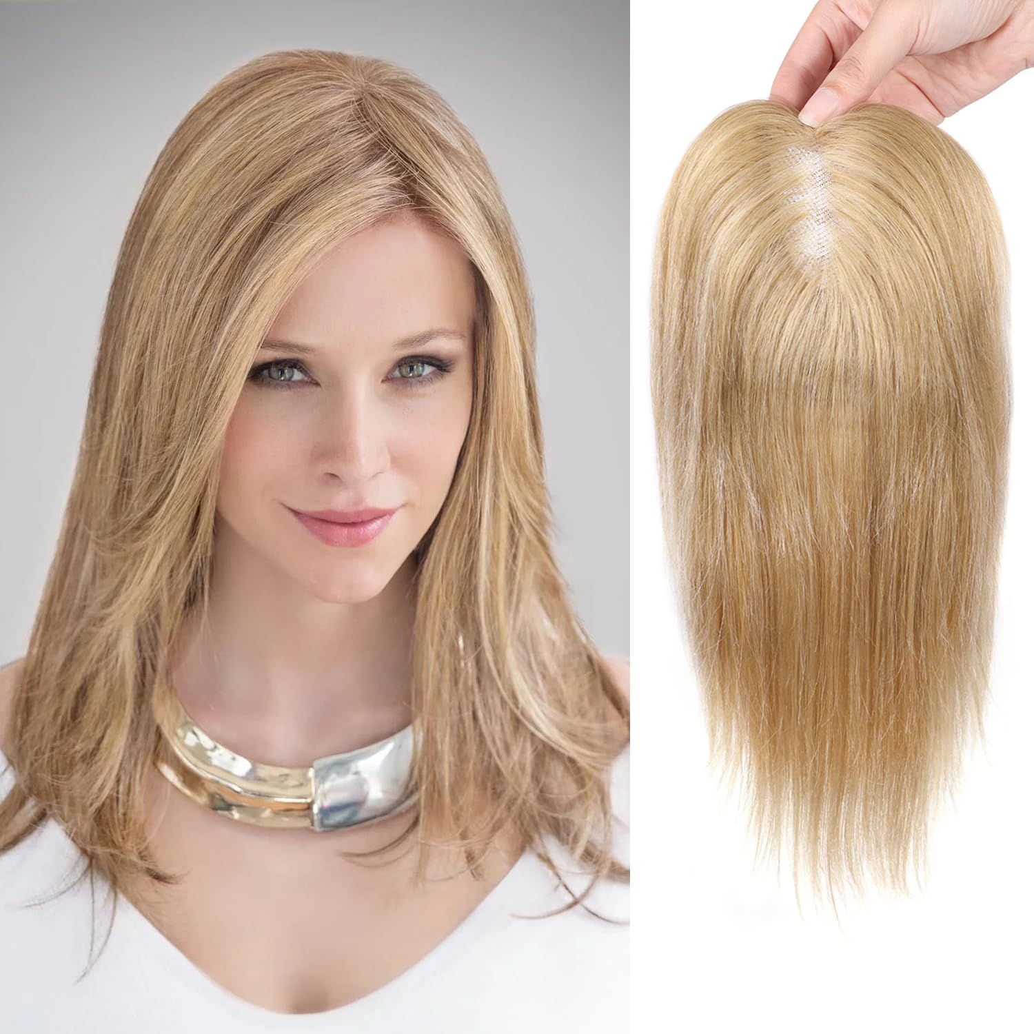 Hair Toppers for Thinning Hair Women Real Hair Human Hair Topper