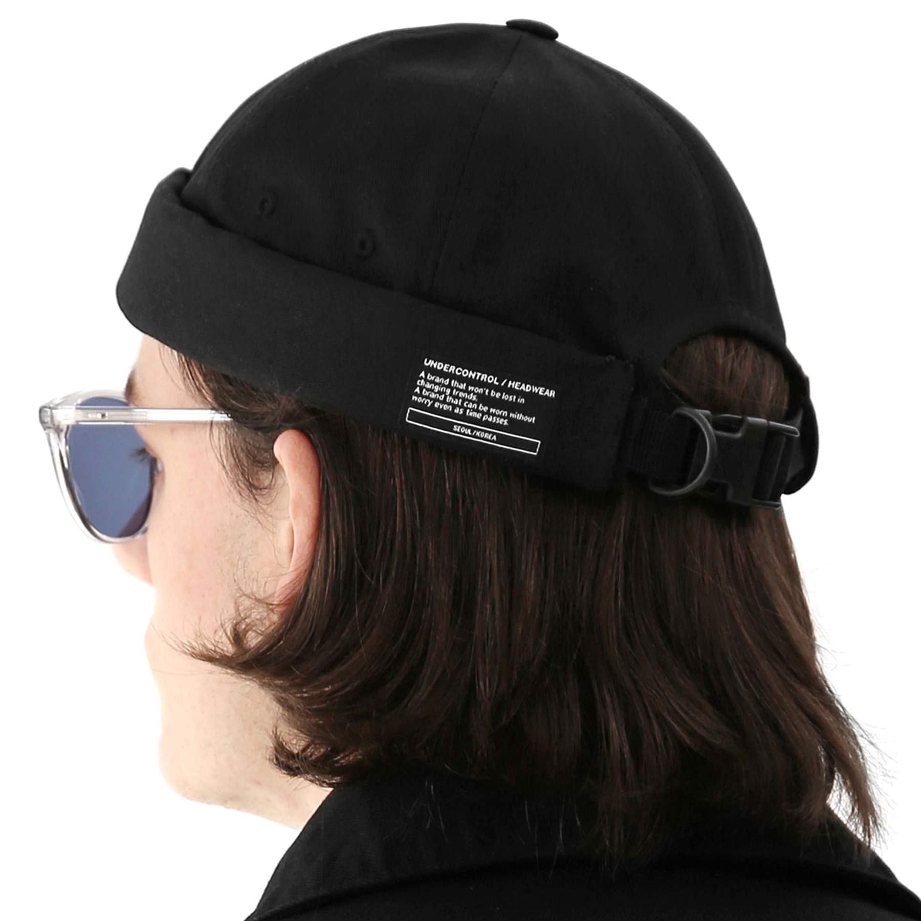 bonnet docker - Cap without visor jean black Reference : 11806