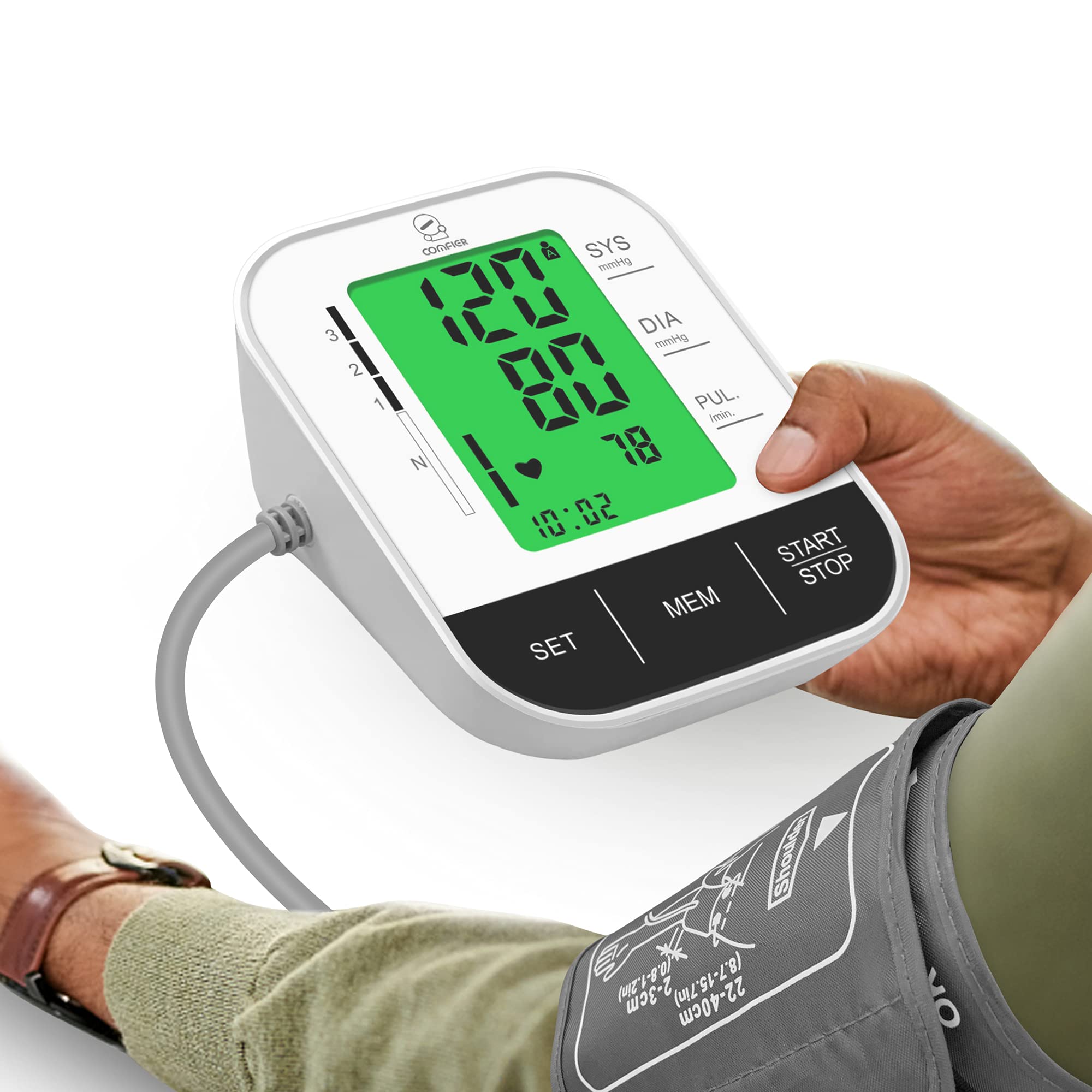 Automatic Blood Pressure Monitor With Portable Case Irregular
