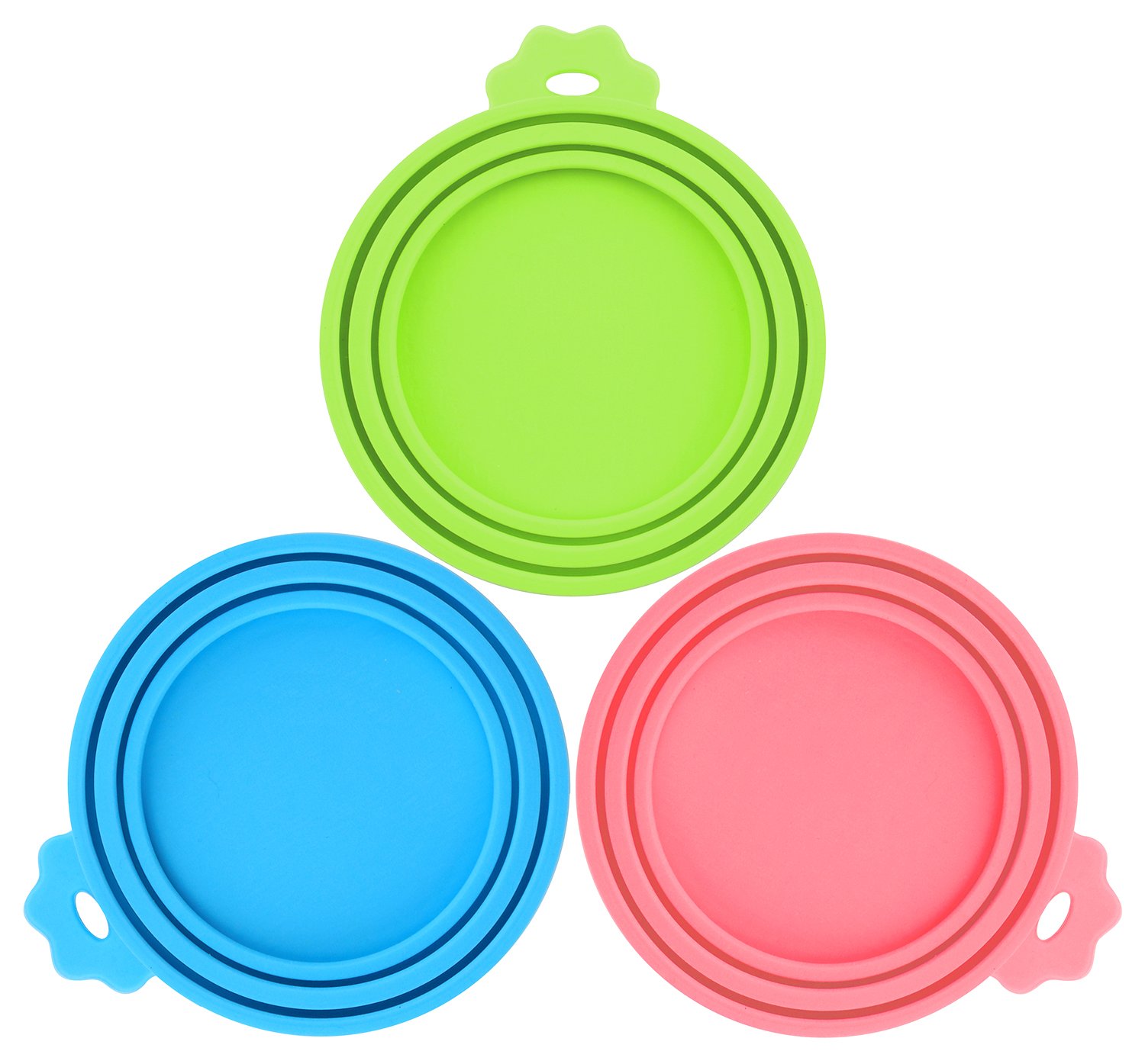 Pet Food Can Covers Comtim 3 Pack Silicone Can Lids Caps for Dog