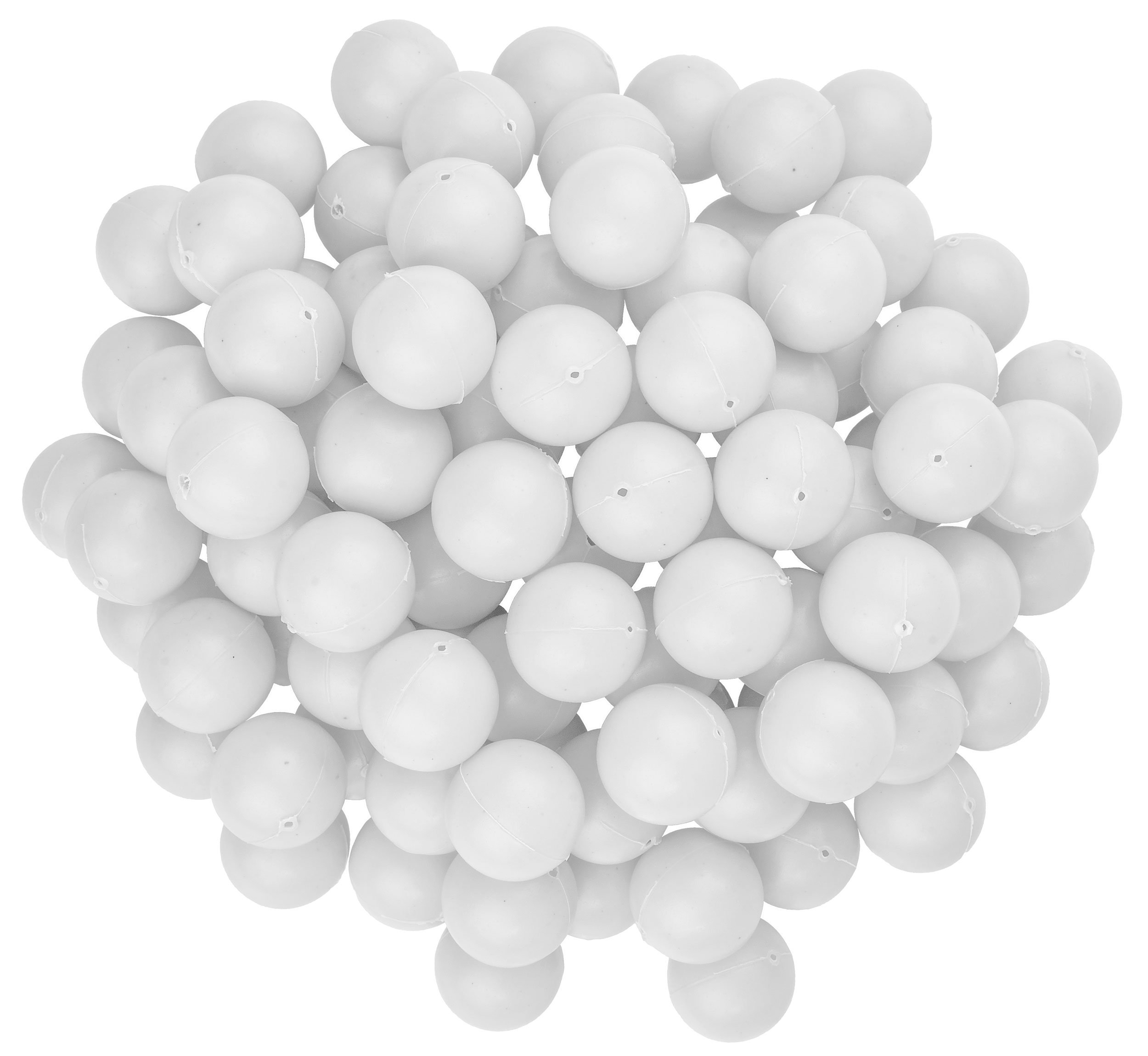 True Shoot Ping Pong Balls, White Table Tennis Balls, Beer Pong Balls, 40  Millimeters, White Plastic, Set of 6