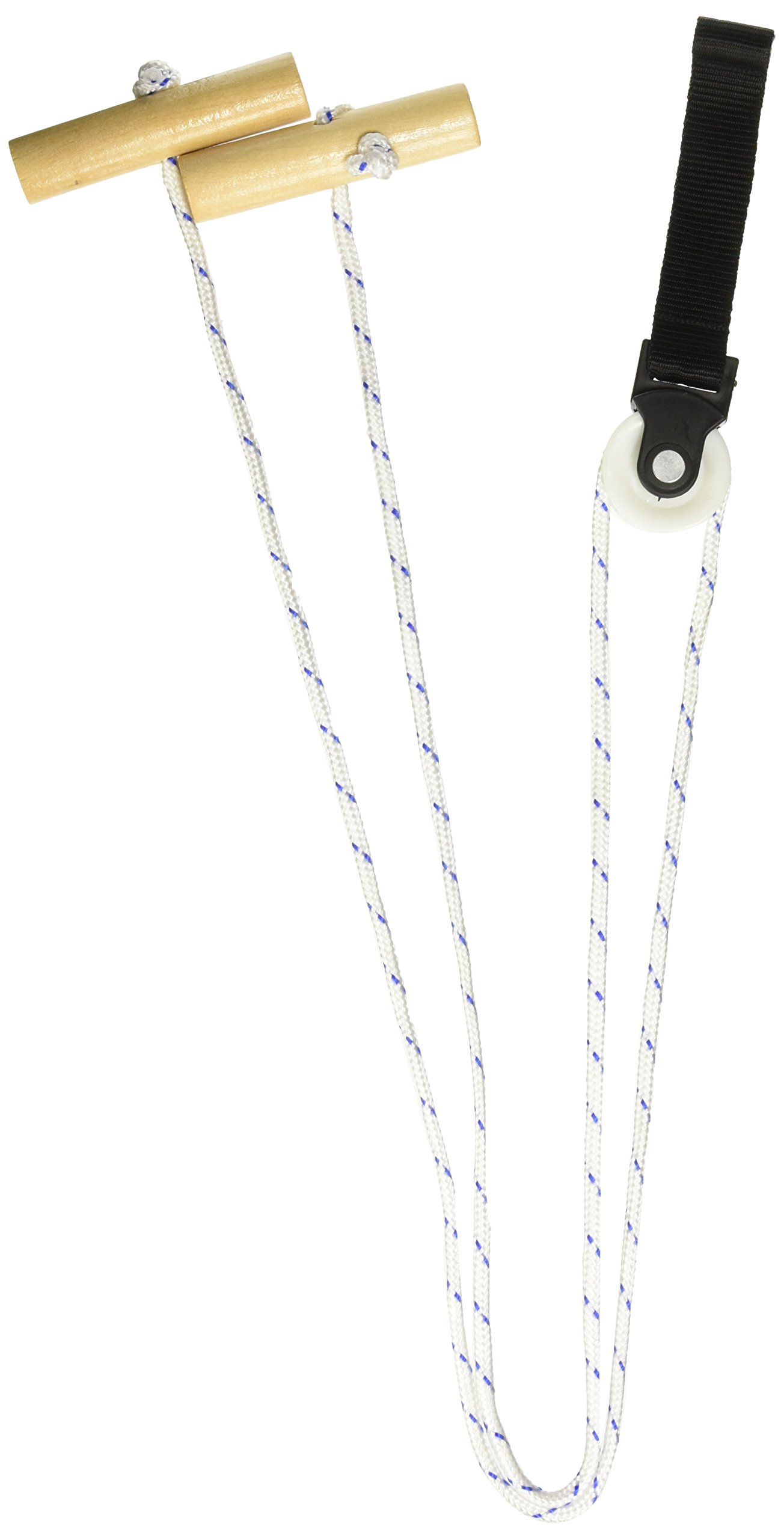 Balego Shoulder Pulley with Webbing Door Strap (Standard Wood Handle)