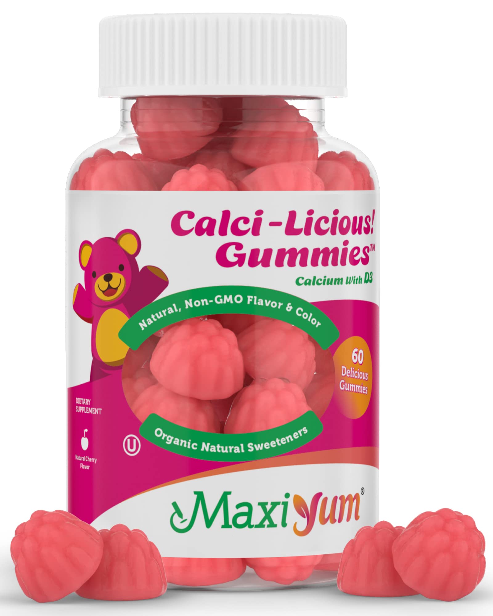 Calcium Gummies w/ vitamin D3 - Calci-Licious! by Maxi Health