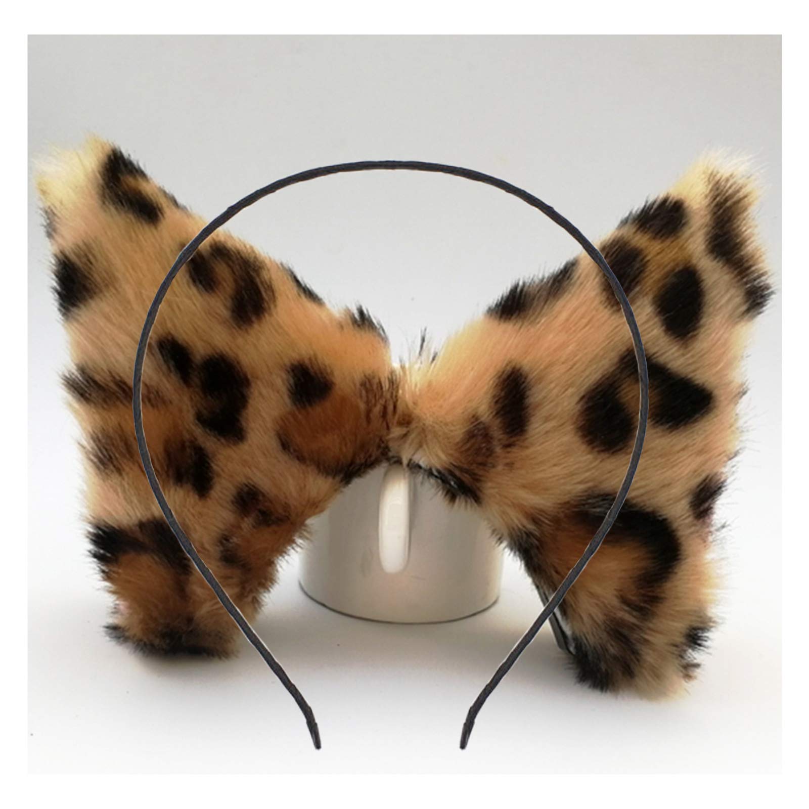 Cat Ears Headband Hair Clips Fox Ears Hair Bands Barrettes Women Furry ...