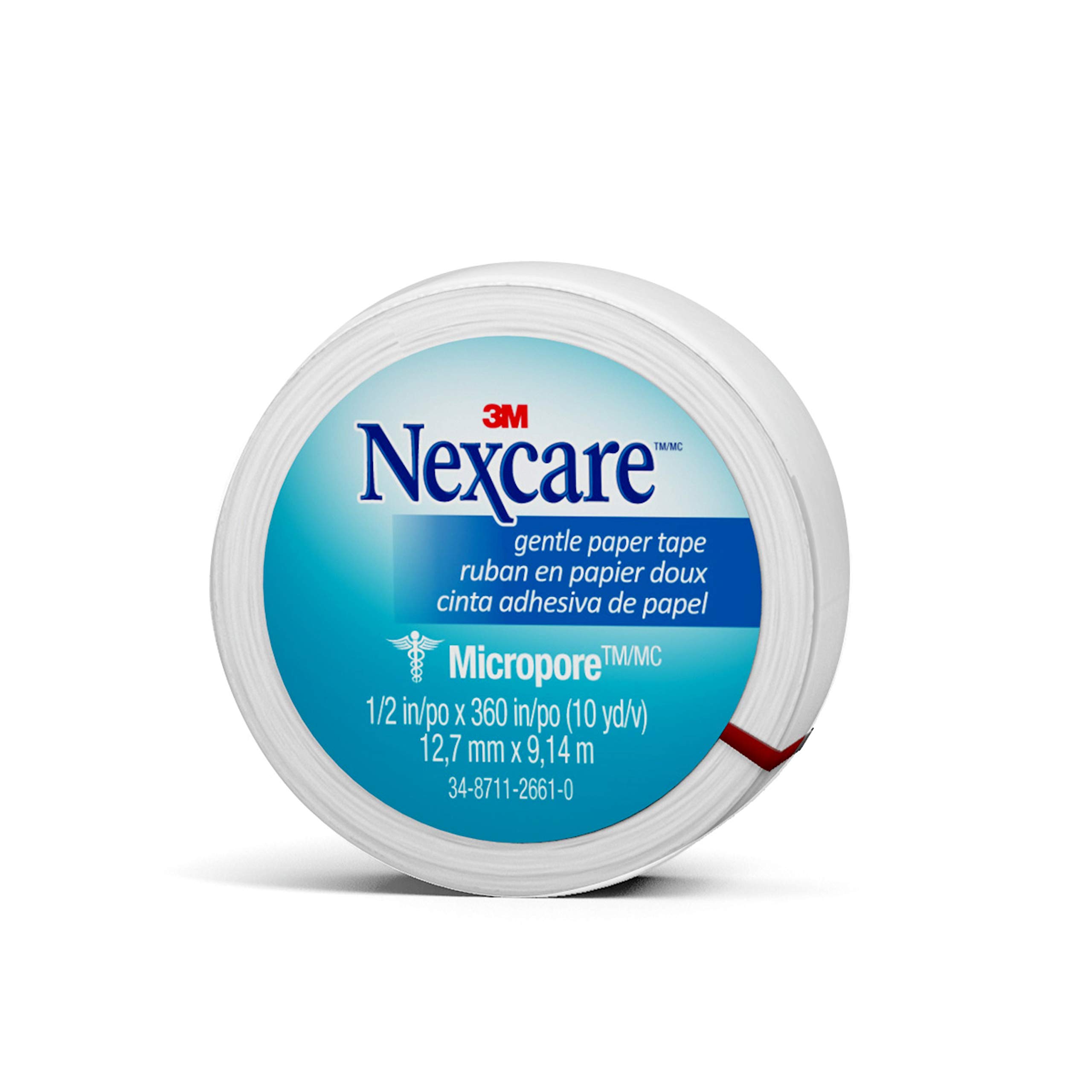 Nexcare Micropore Gentle Paper Tape, Breathable, Dermatologist Tested, 0.64  Ounce