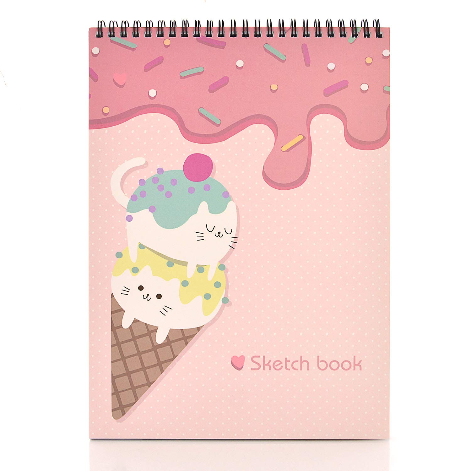 Sketchbook For Kids: Large 160 Pages Ice Cream Design Sketchbook for Kids.  Kids Artists Painters Perfect For Gifts (Paperback)