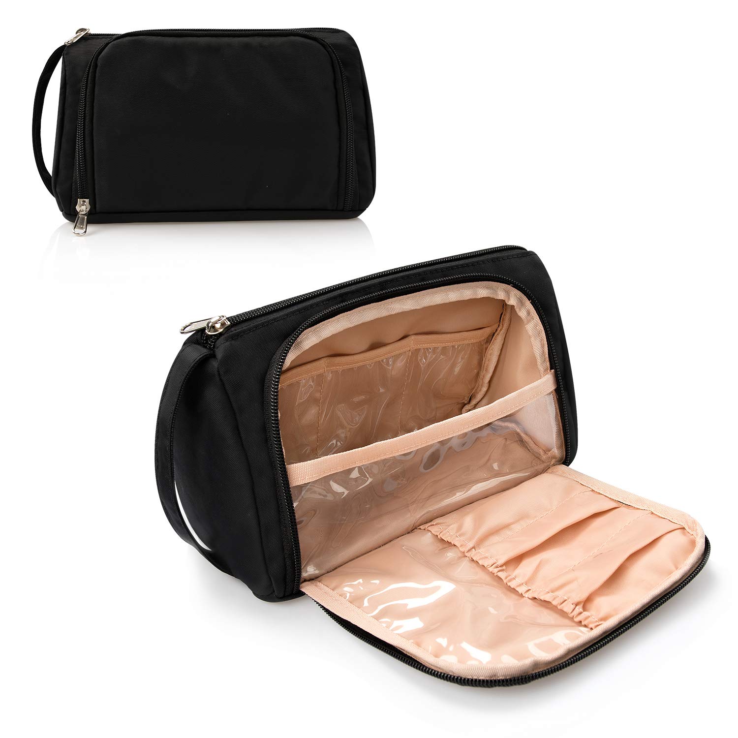 Double Compartment Travel Cosmetic Bag Oxford Makeup Bag - China Brush Set Makeup  Bag and Cosmetic Storage Bag price