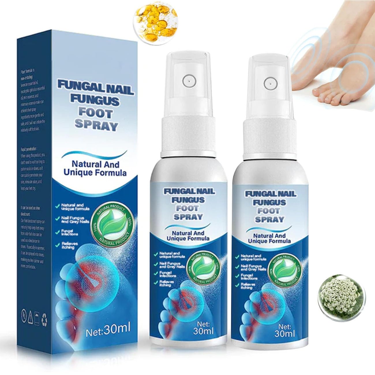 Athletes Foot Treatment Spray Medical Grade Nail Foot Spray Foot ...